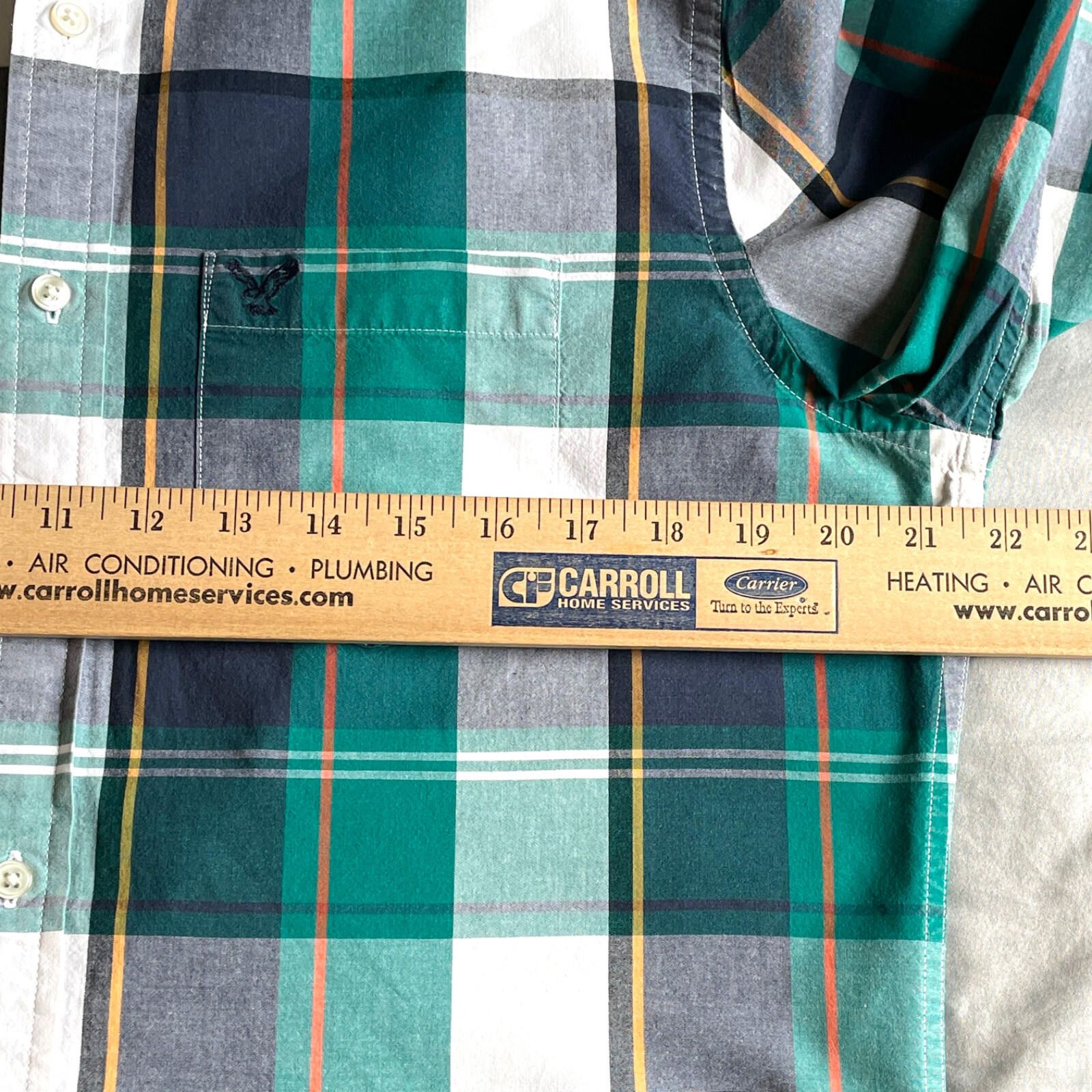 American Eagle Outfitters American Eagle Green Plaid Button Down Shirt Men’s Medium Size US M / EU 48-50 / 2 - 4 Thumbnail