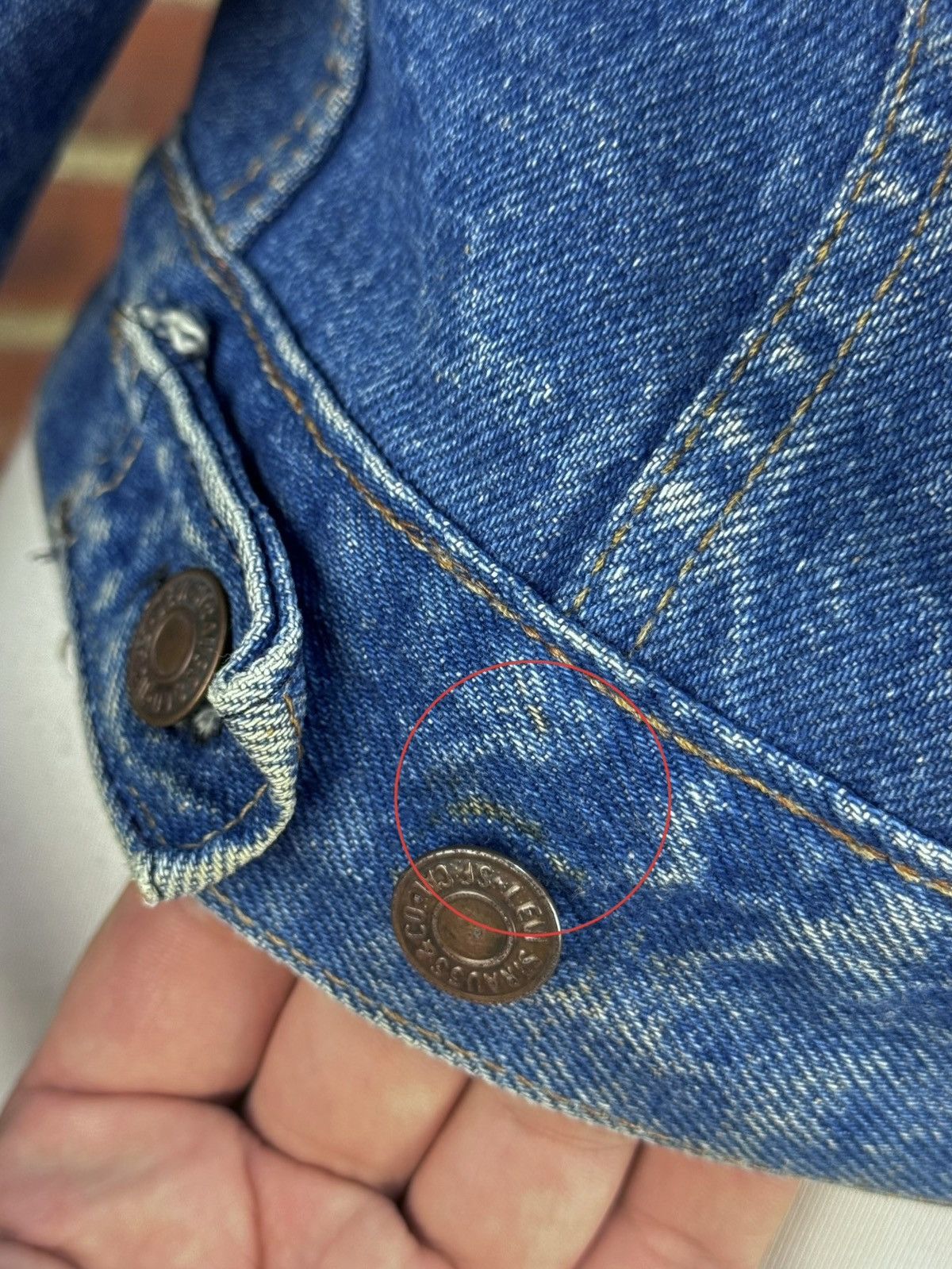 Levi's × Vintage LEVIS Vintage Made in USA Short Jeans Denim Jacket Size S / US 4 / IT 40 - 19 Thumbnail