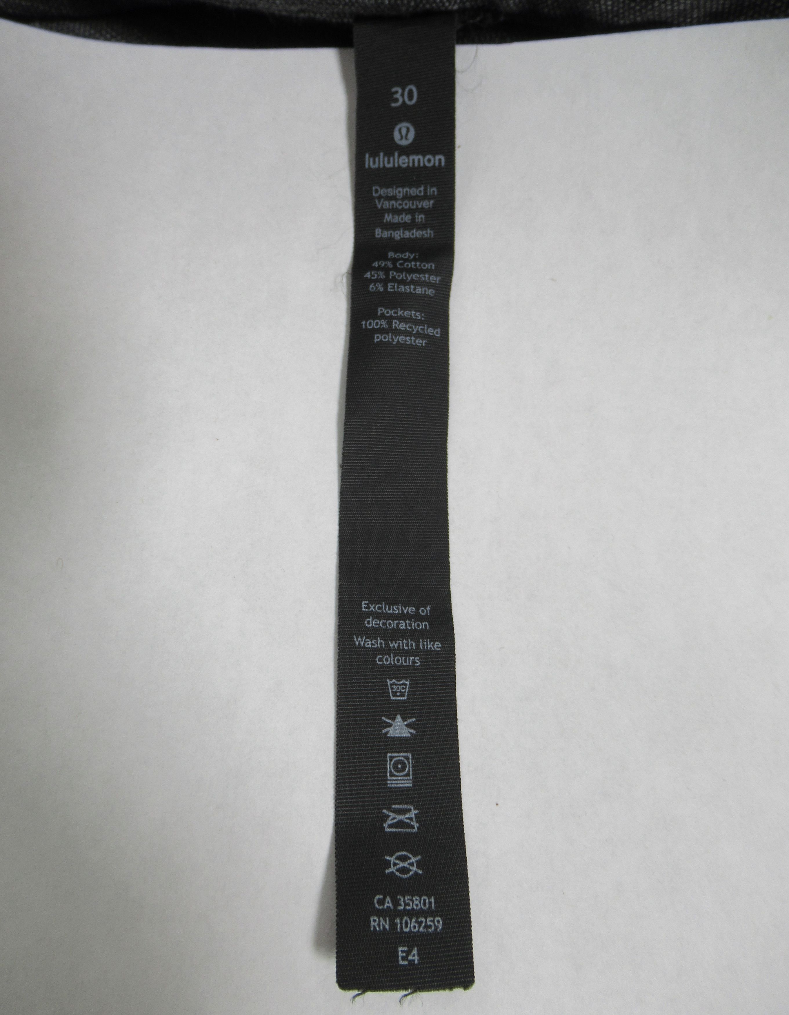 Lululemon Lululemon Men's ABC Pant Slim *Tech Canvas Size US 30 / EU 46 - 12 Thumbnail