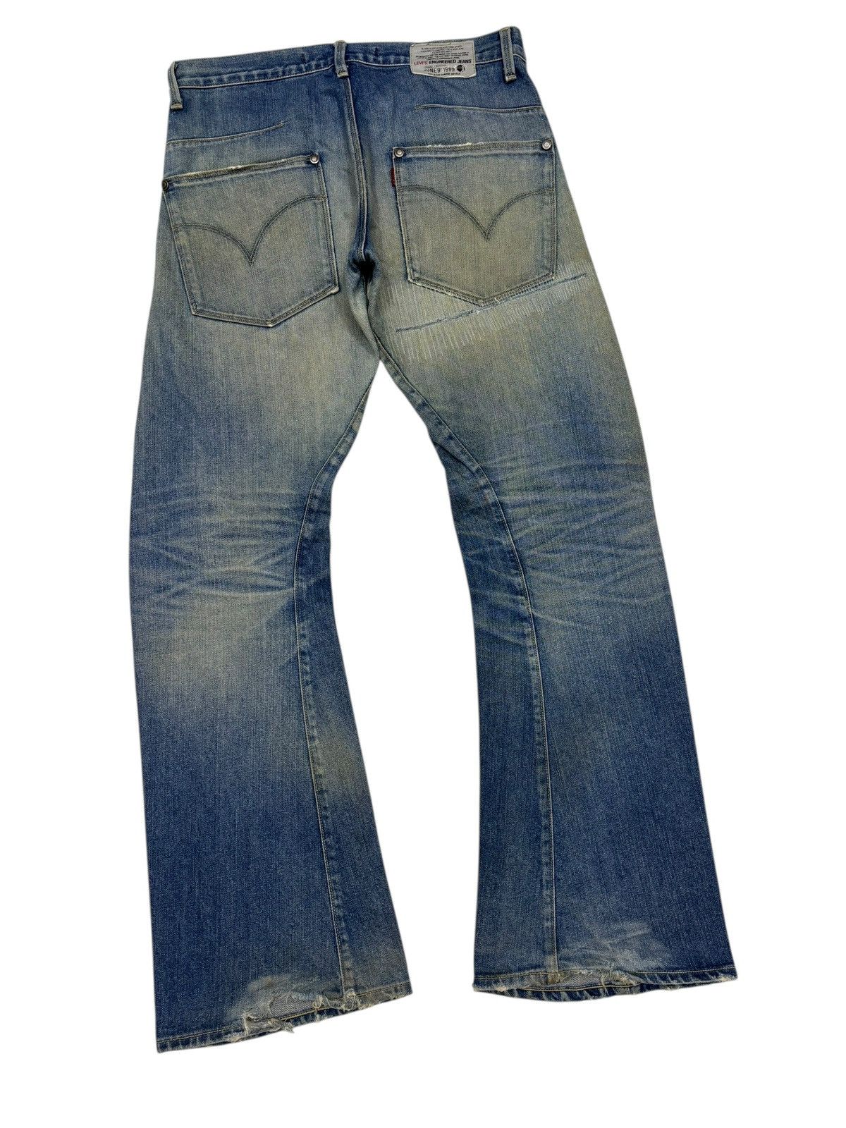 Engineered Garments × Levi's Levis Engineered 1999 Flare Twist Rusty Flared Jeans Size US 33 - 4 Thumbnail