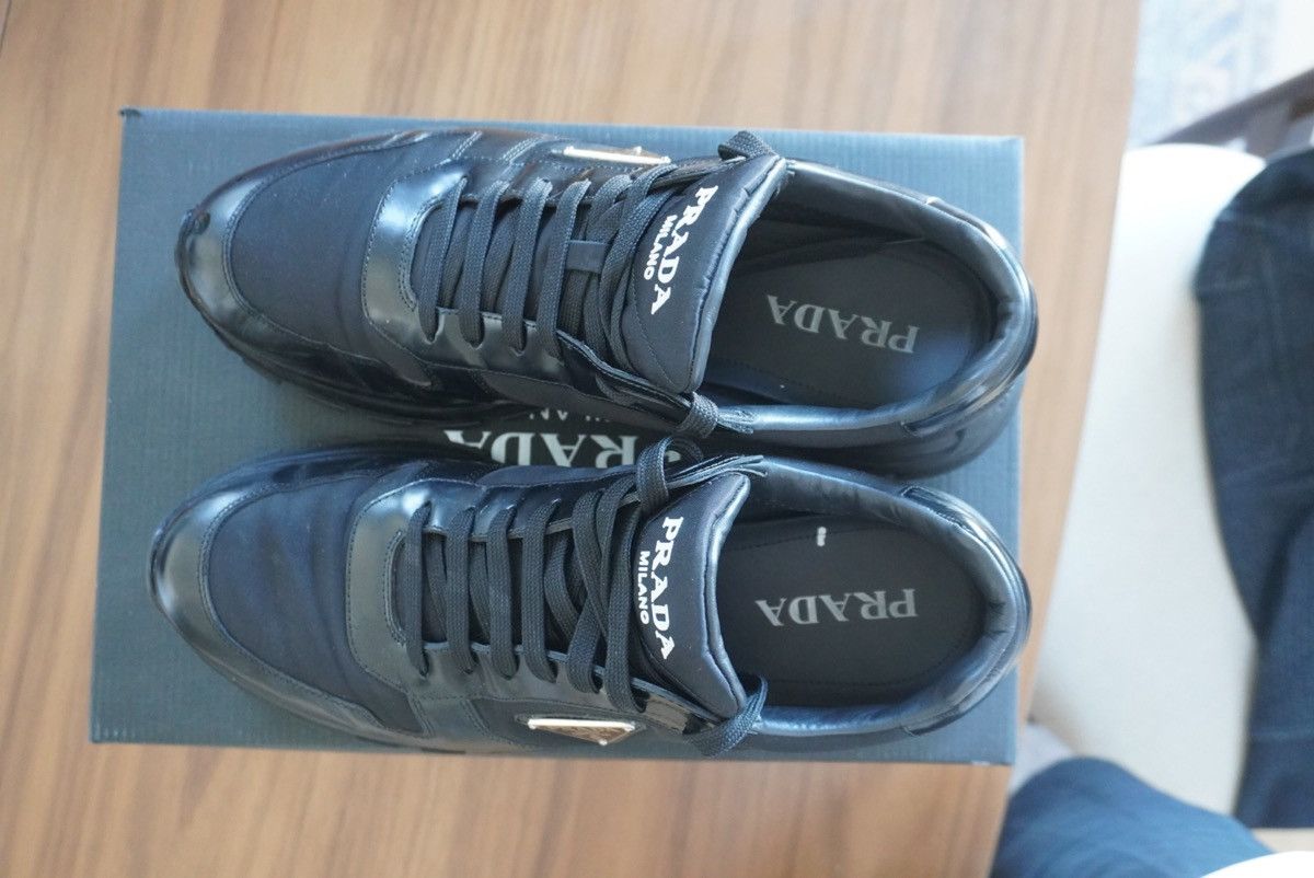 Prada Prada Men’s Low-Top Sneakers - Black - Size 12 - Authentic Size US 12 / EU 45 - 6 Thumbnail