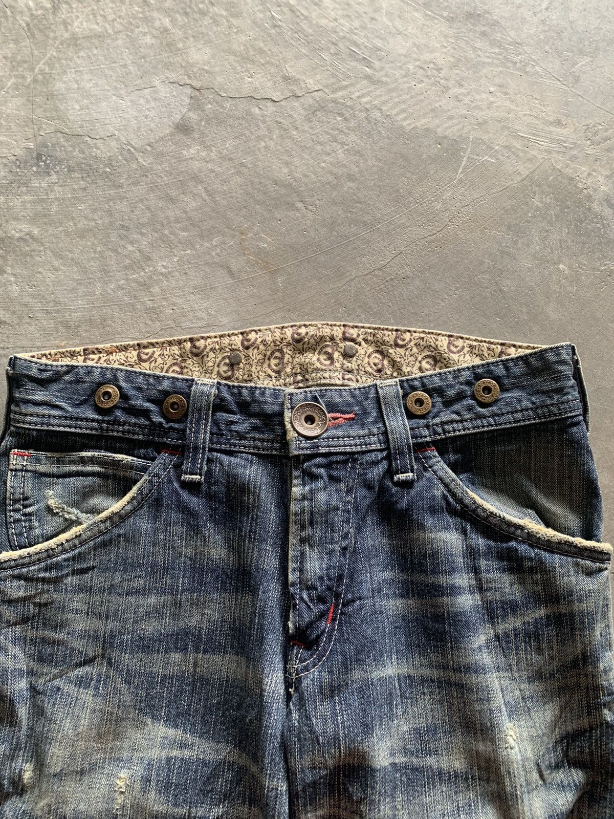 Edwin distressed semi flare edwin 503 blue trip Size US 30 / EU 46 - 4 Thumbnail