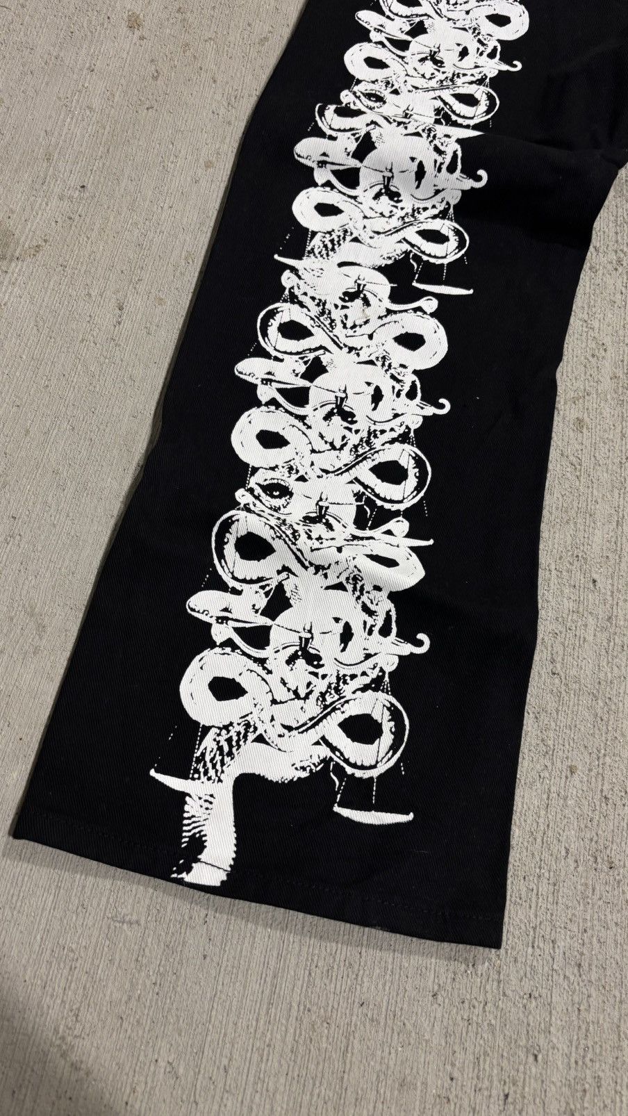 Designer Never Ending World Wide Snake Denim Size US 34 / EU 50 - 11 Thumbnail
