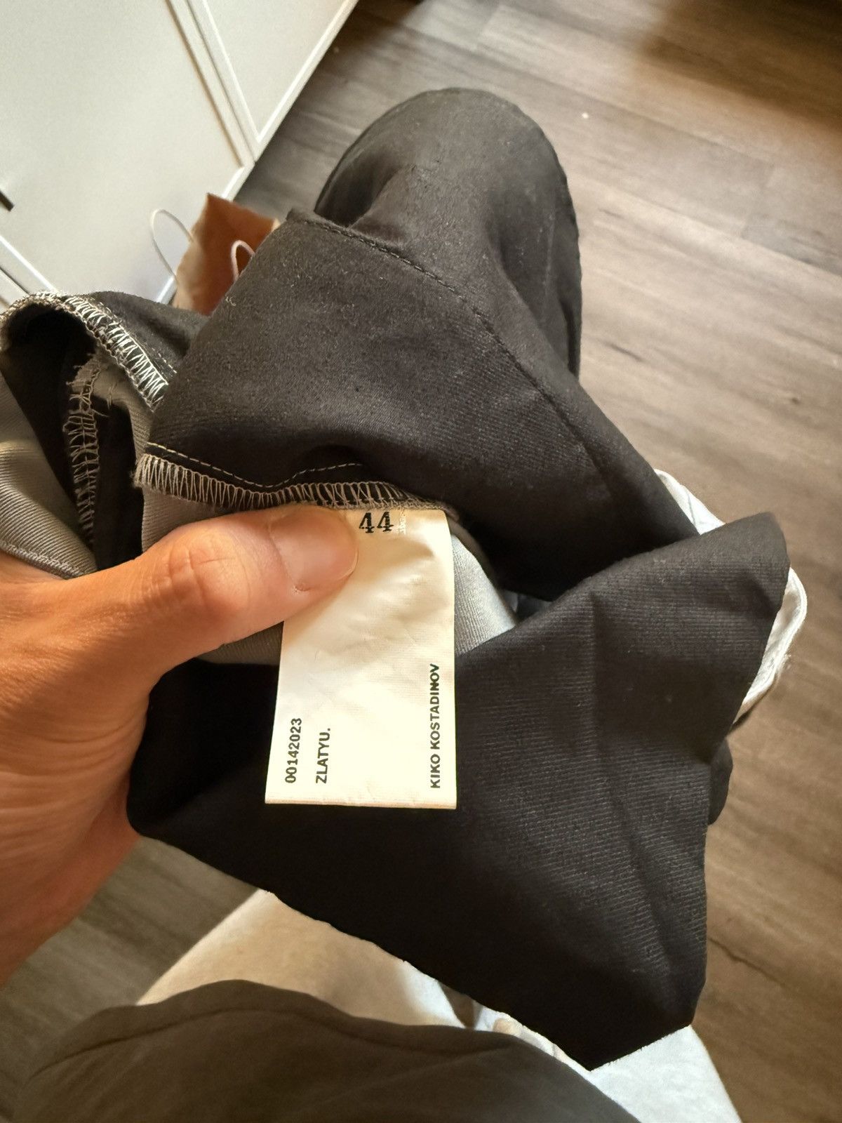 Kiko Kostadinov Kiko Kostadinov Blue Kreuk Trousers Size US 29 - 5 Thumbnail