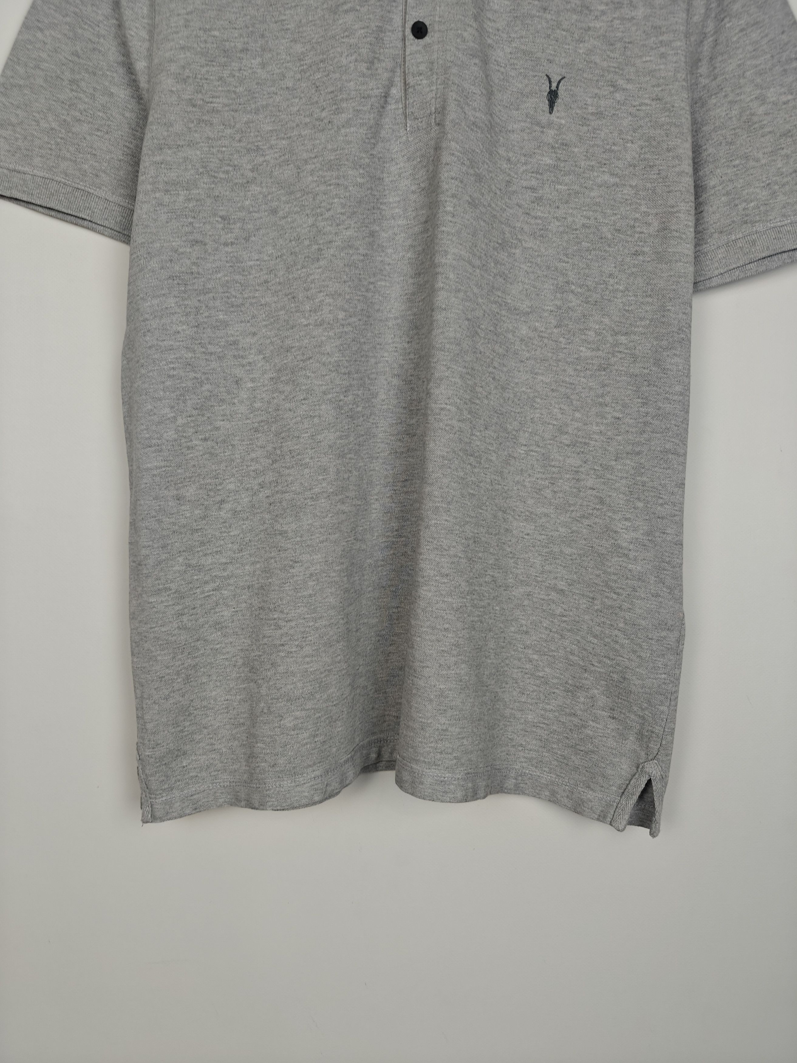 Allsaints Allsaints Reform Polo T-Shirt Cotton Gray size XL Size US XL / EU 56 / 4 - 3 Thumbnail
