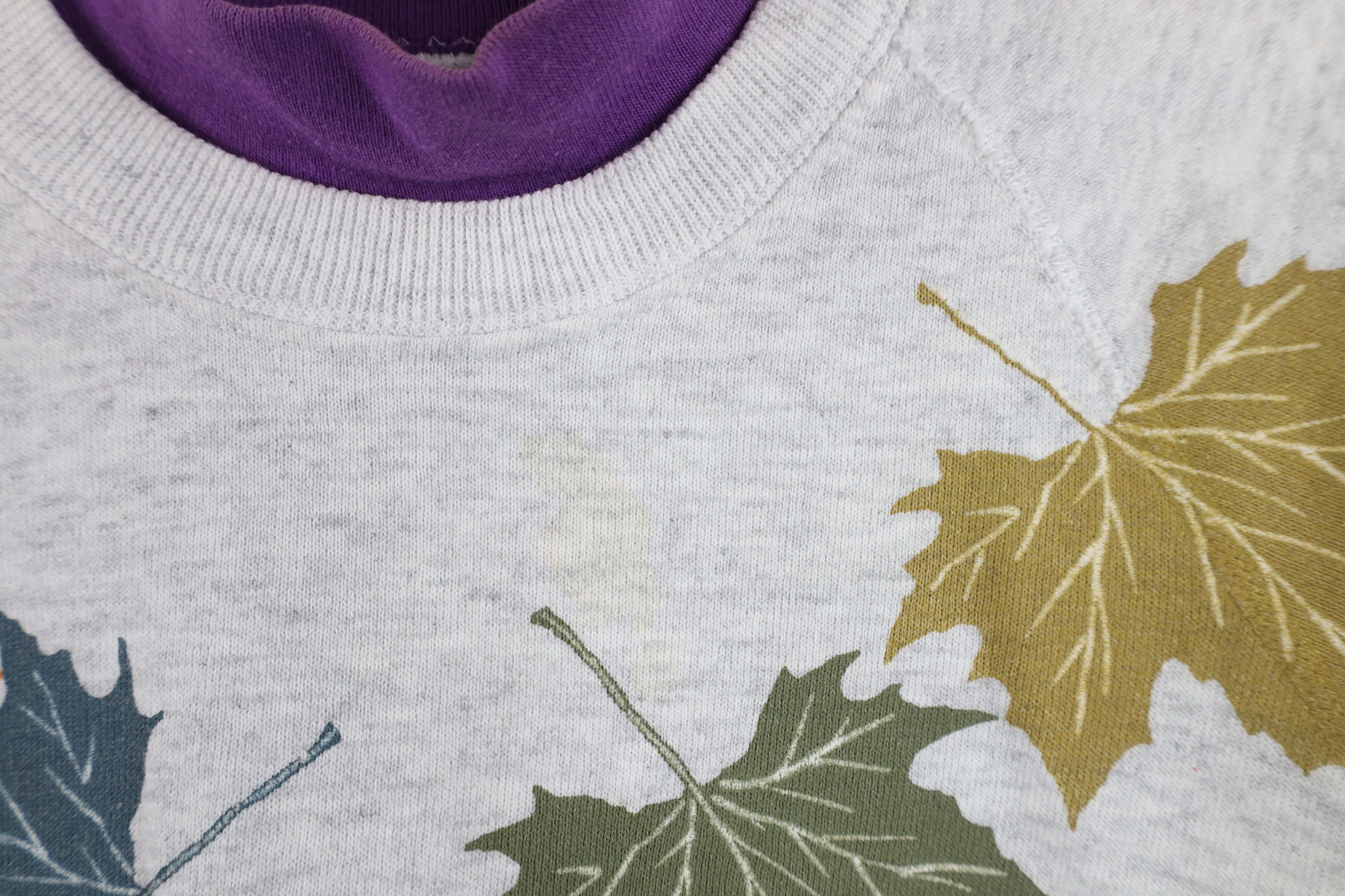 Vintage Vintage 90s Streetwear Autumn In Michigan Sweatshirt USA Size L / US 10 / IT 46 - 9 Thumbnail
