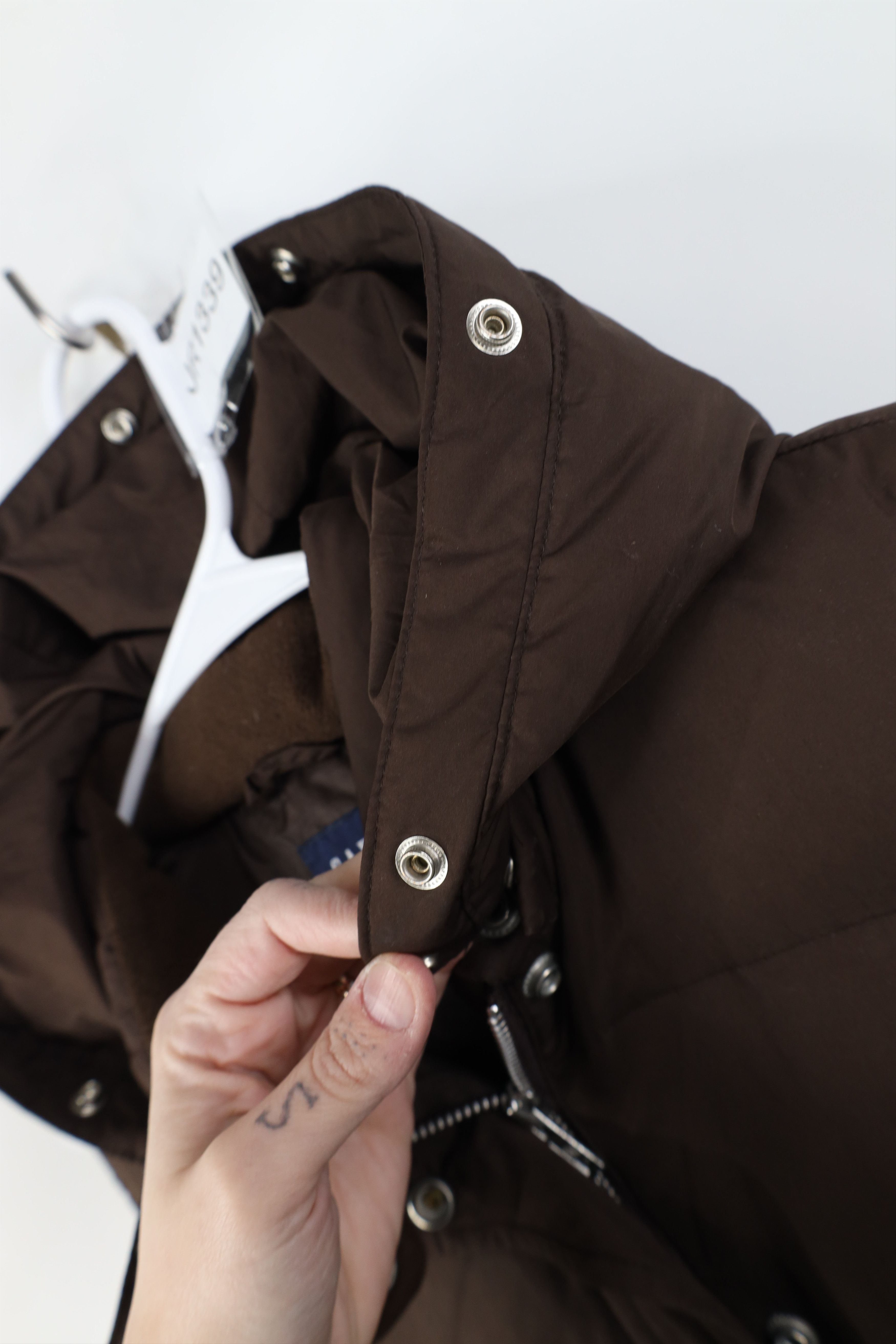 Gap Vintage Y2K Gap Duck Down Hooded Puffer Vest Jacket Brown Size M / US 6-8 / IT 42-44 - 10 Thumbnail