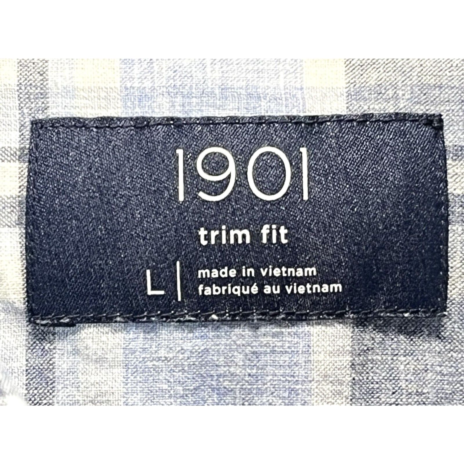 Nordstrom Nordstrom Mens Linen Shirt Large XL Slim Fit Plaid Beach Button Up Size US M / EU 48-50 / 2 - 5 Thumbnail