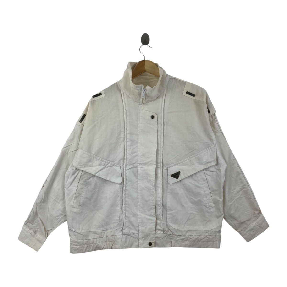 Other Vintage 80s OLIMPIC Victory Jacket White Vintage Clothing Size US XL / EU 56 / 4 - 1 Thumbnail