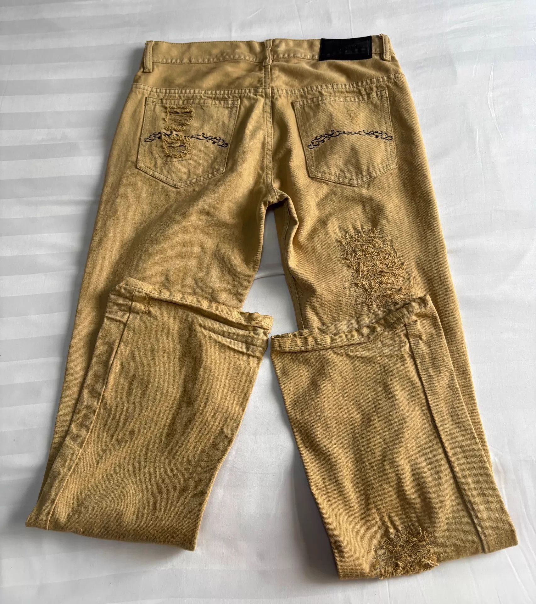 Other Midas Vintage Jpn Distressed Ripped Stitch Denim Jean Size US 33 - 8 Thumbnail