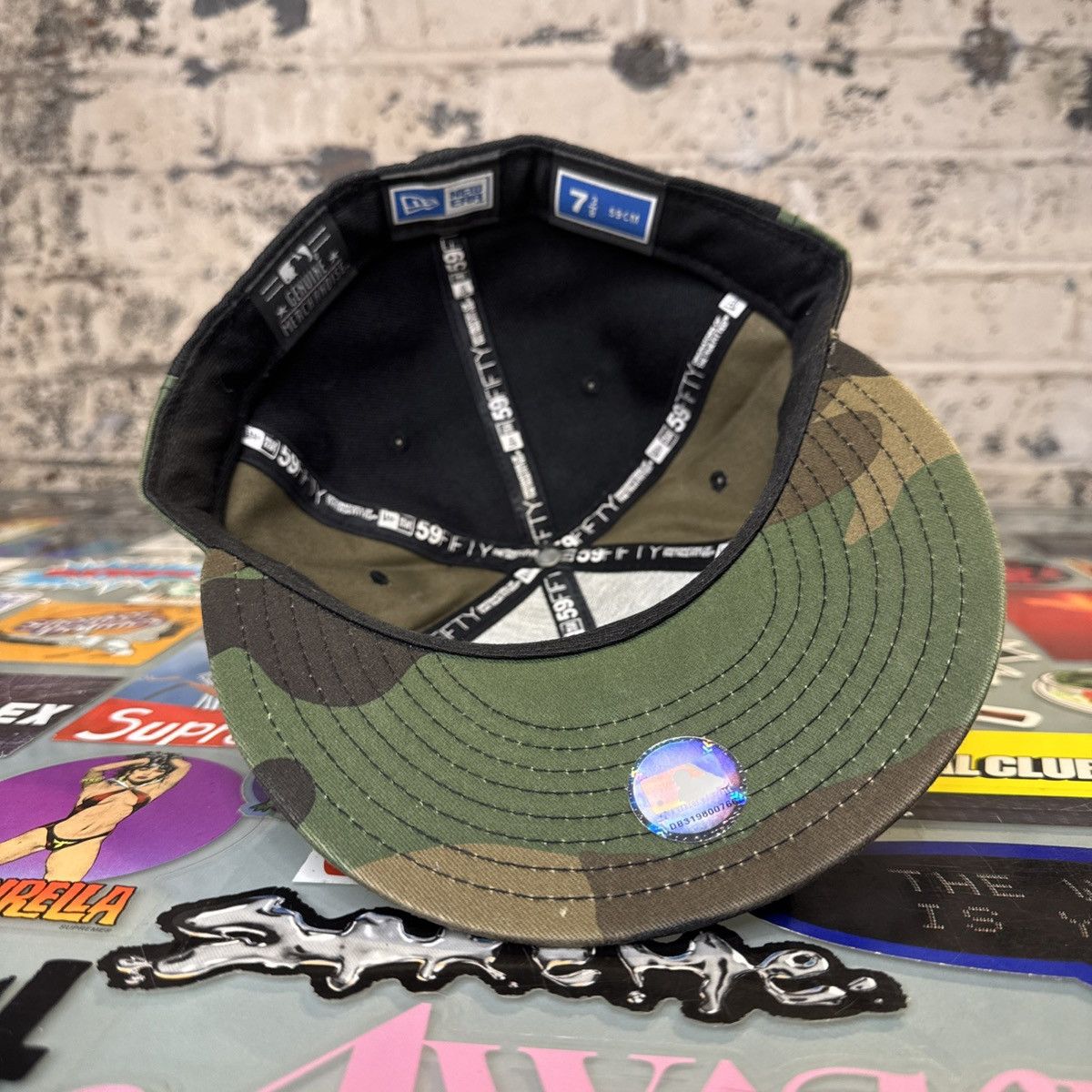 New Era × New York Yankees NY Yankees New Era 59Fifty Camo Fitted Sz 7 3/8 59 Cm Size ONE SIZE - 4 Thumbnail