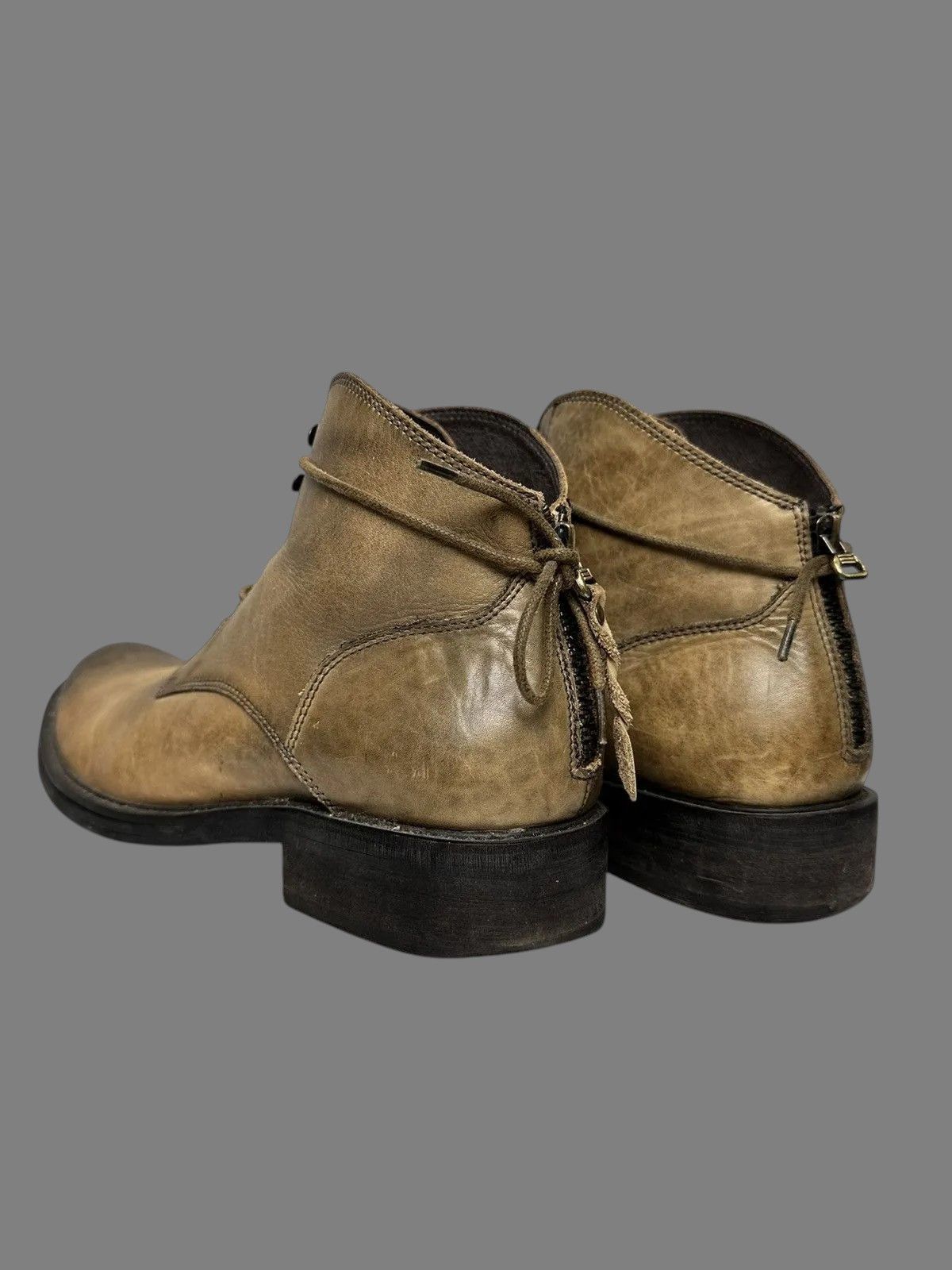 14th Addiction McCrain Brown Leather Boots Rugged Vintage Outdoor Style Size US 9 / EU 42 - 6 Thumbnail