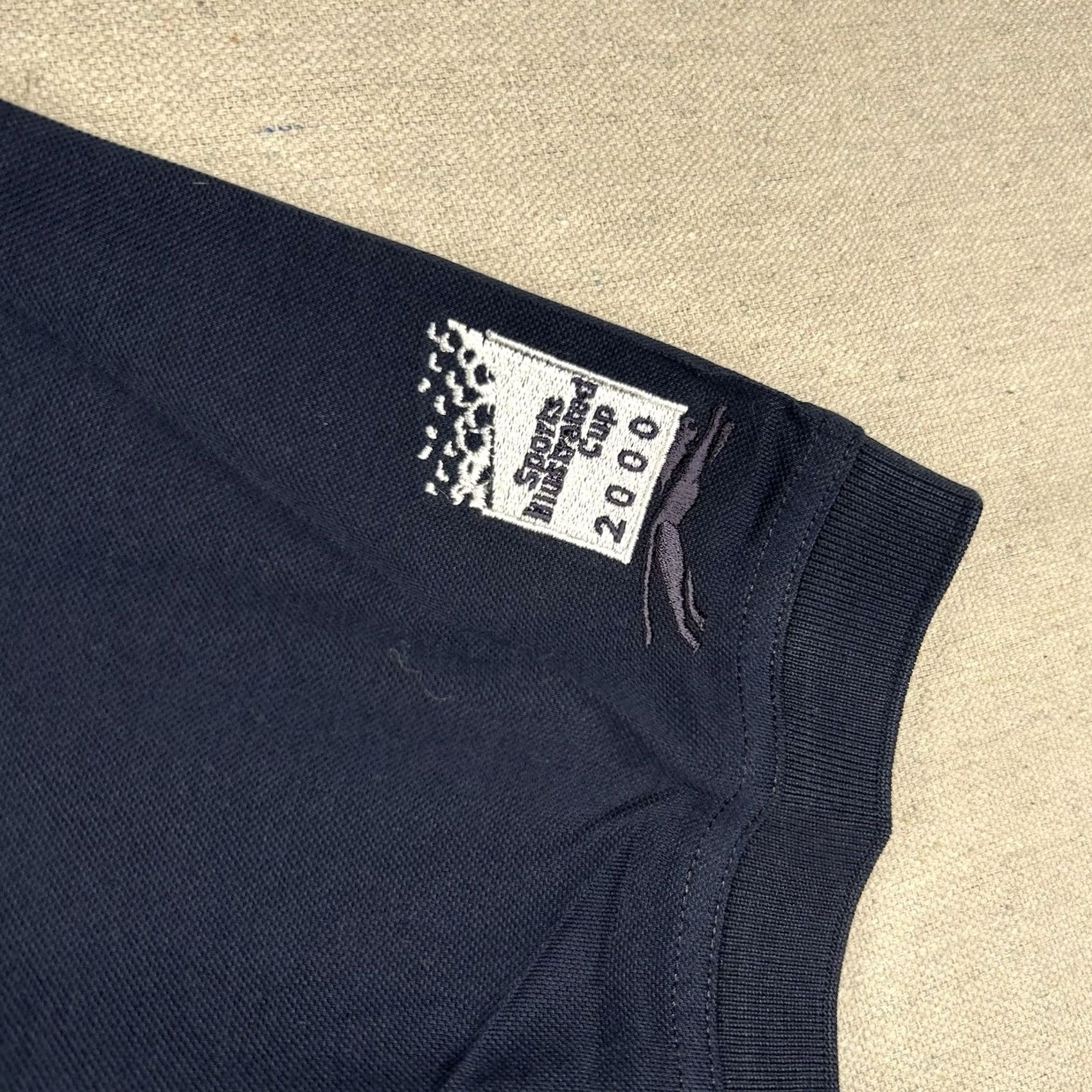 Vintage VINTAGE Slazenger Mens L Golf Polo Shirt Navy Blue 100% Cotton Polo Style Preppy Sports Size US L / EU 52-54 / 3 - 7 Thumbnail
