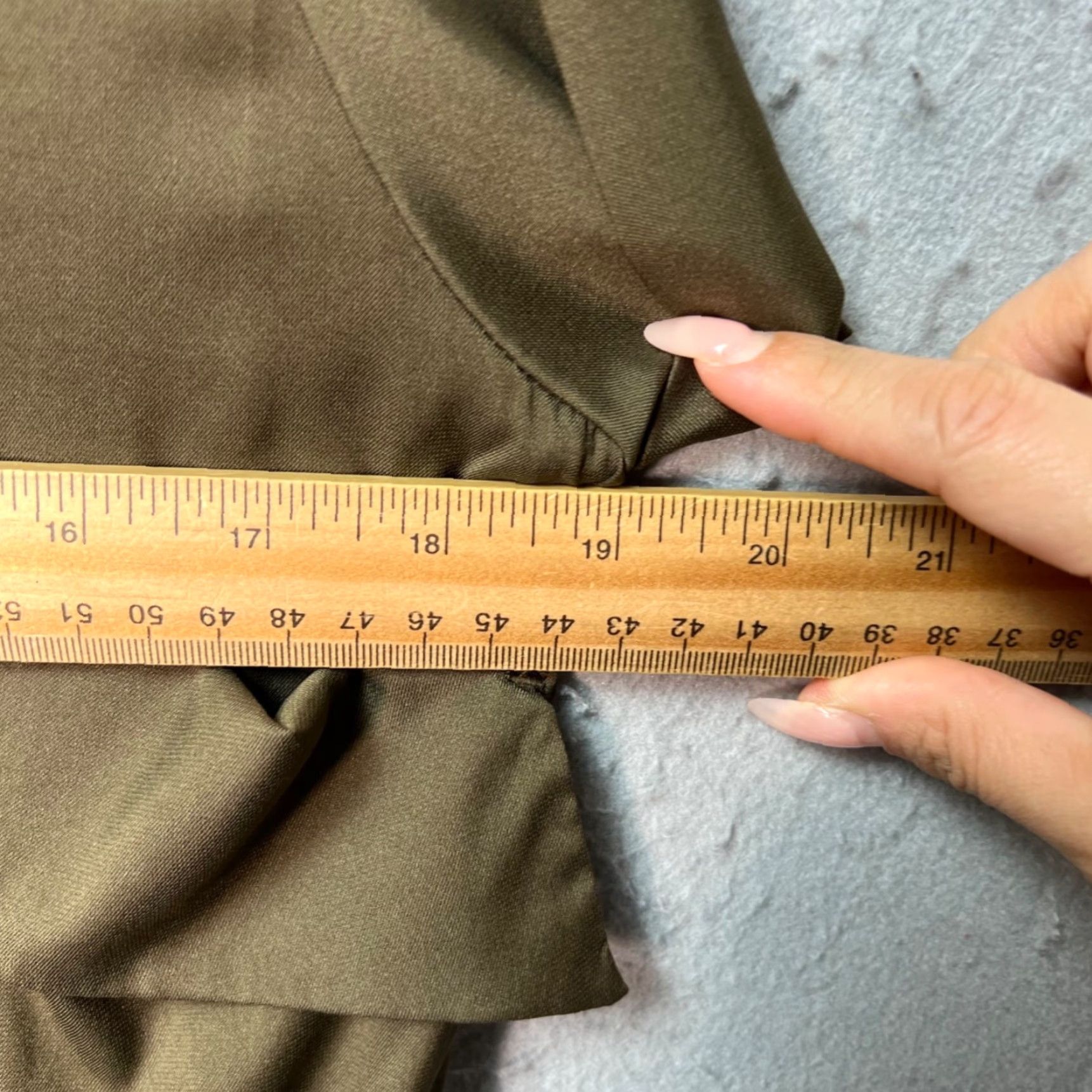 Vintage Calypso St. Barth Womens Small Olive Green Silk-Blend Dress w/ Drawstring Waist Size S / US 4 / IT 40 - 5 Thumbnail