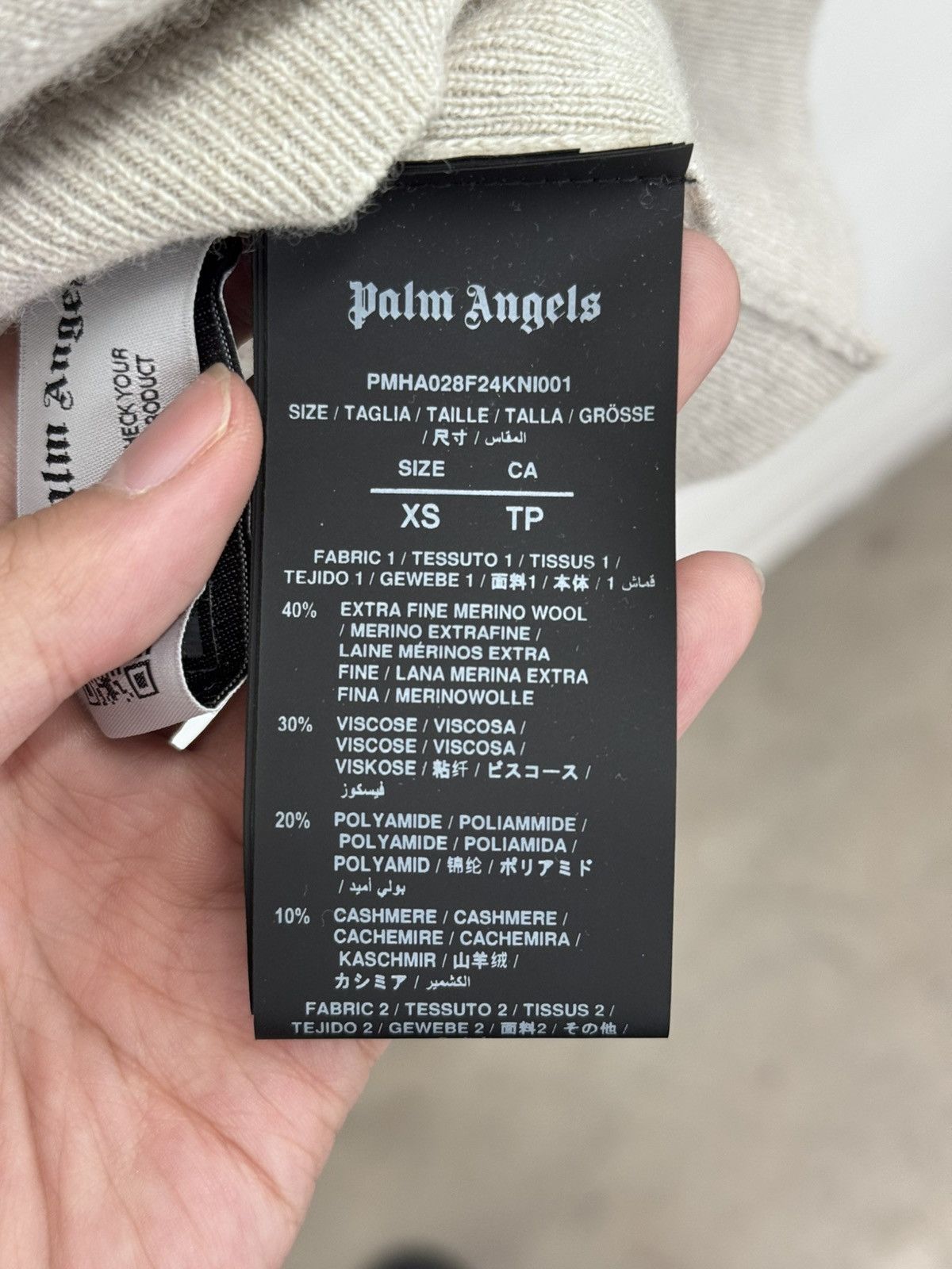 Palm Angels Palm Angels Cashmere Zip Up Size US XS / EU 42 / 0 - 6 Thumbnail
