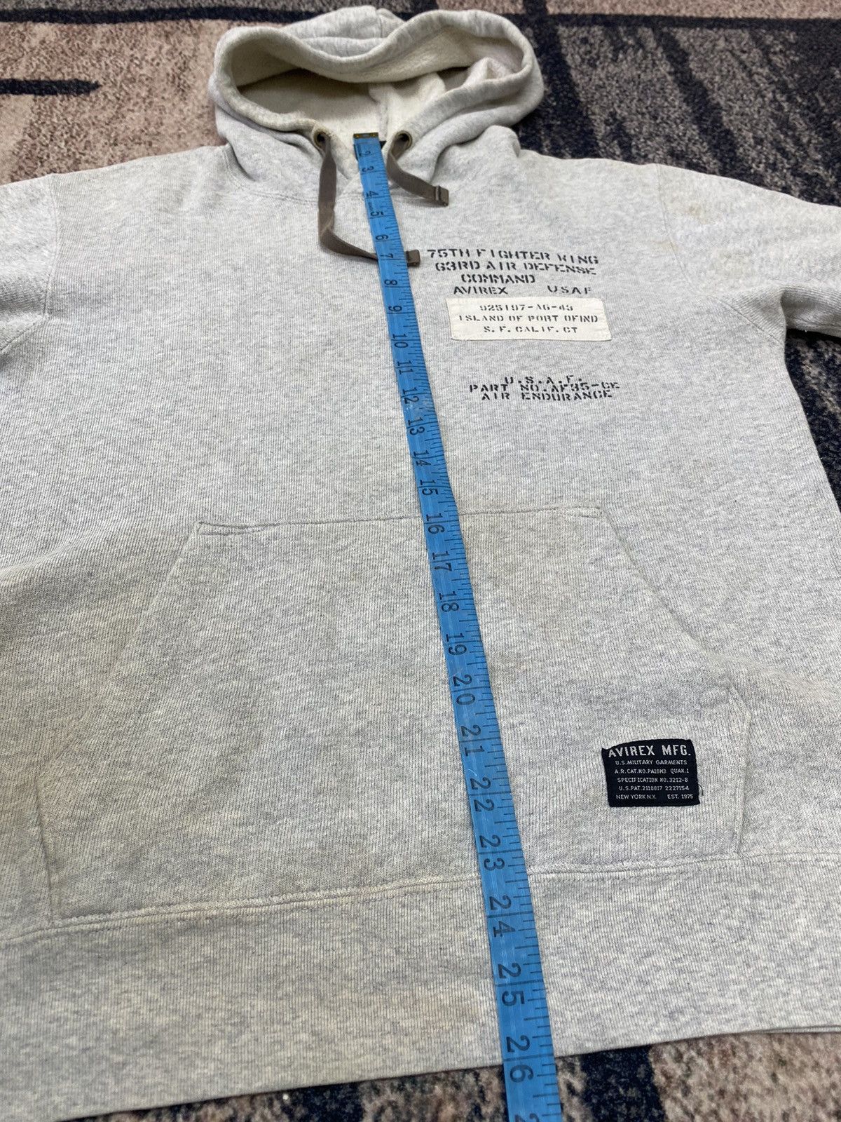 Avirex Vtg Distressed Avirex 75Th Fighter Wing Hoodies Size US M / EU 48-50 / 2 - 15 Thumbnail