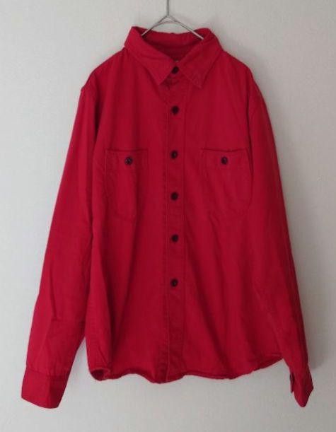 image of Kapital Button Up Long Sleeve Shirt in Red, Men's (Size Small)