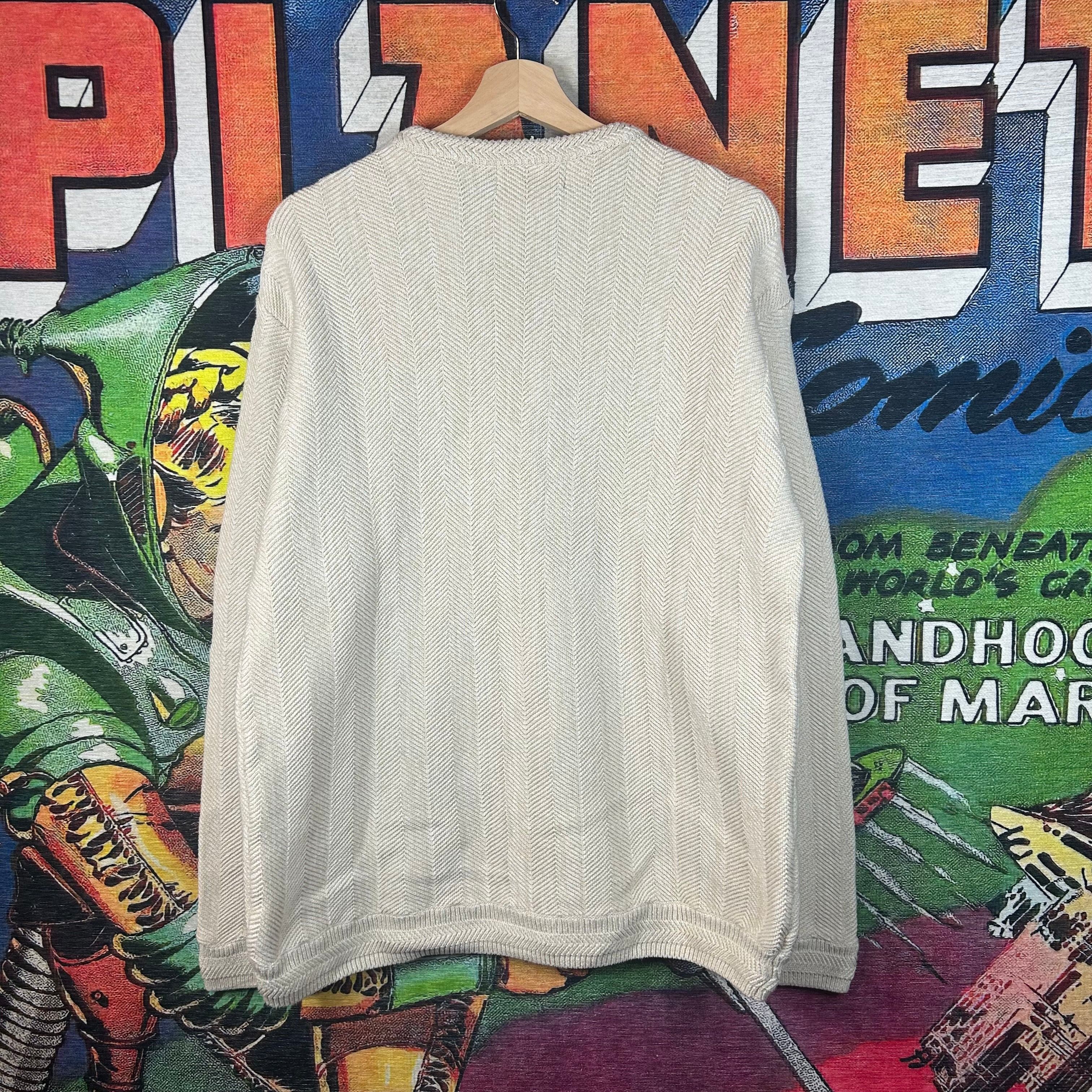 Chaps × Vintage Vintage 90s Chaps Ralph Lauren Cable Knit Sweatshirt Size M Size US M / EU 48-50 / 2 - 2 Thumbnail