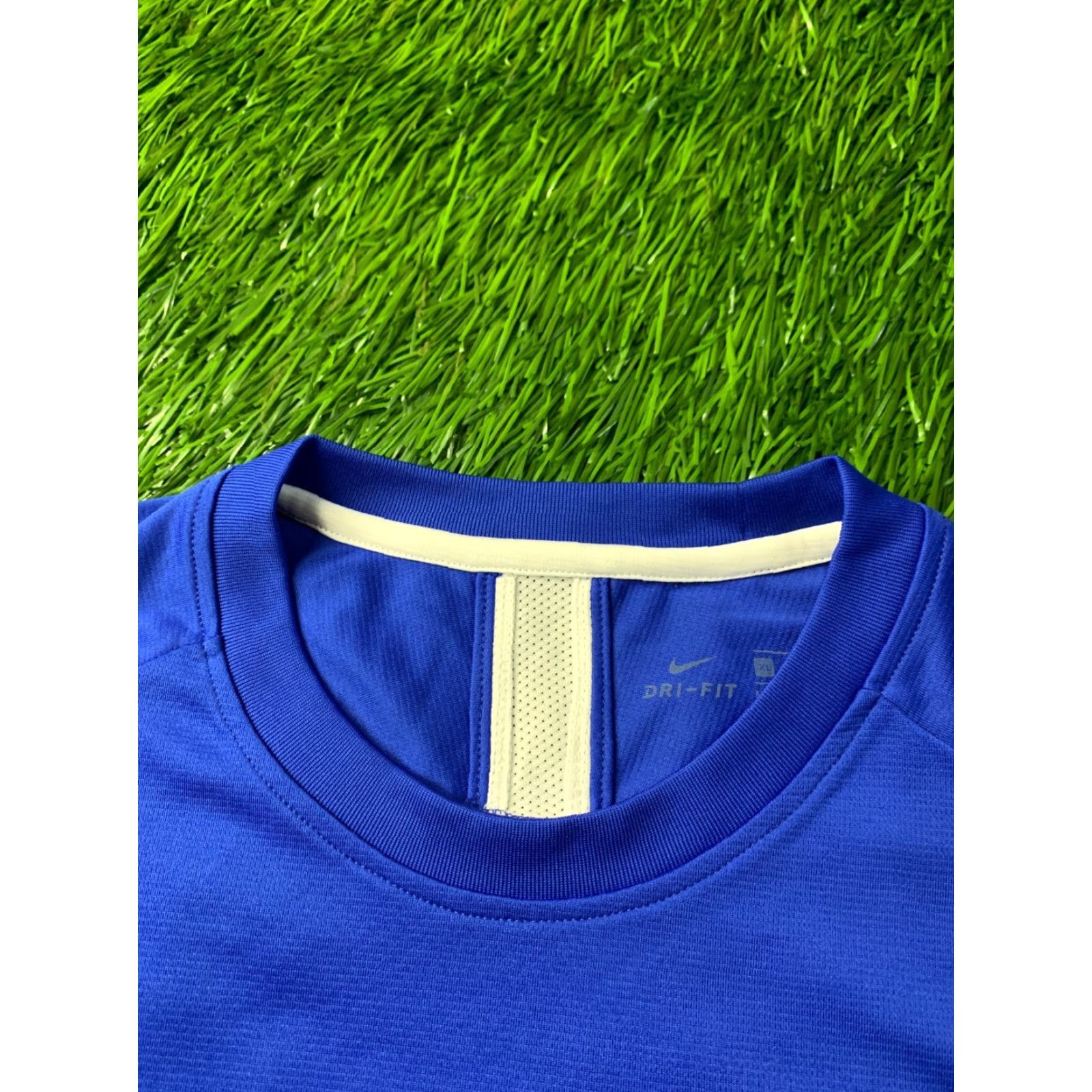 Nike Nike Dry Academy Dri-Fit Original 2020 Men Football Shirt Jersey XL Blue and White Football Nike Dri-FIT Mens Shirt XL Size US XL / EU 56 / 4 - 4 Thumbnail