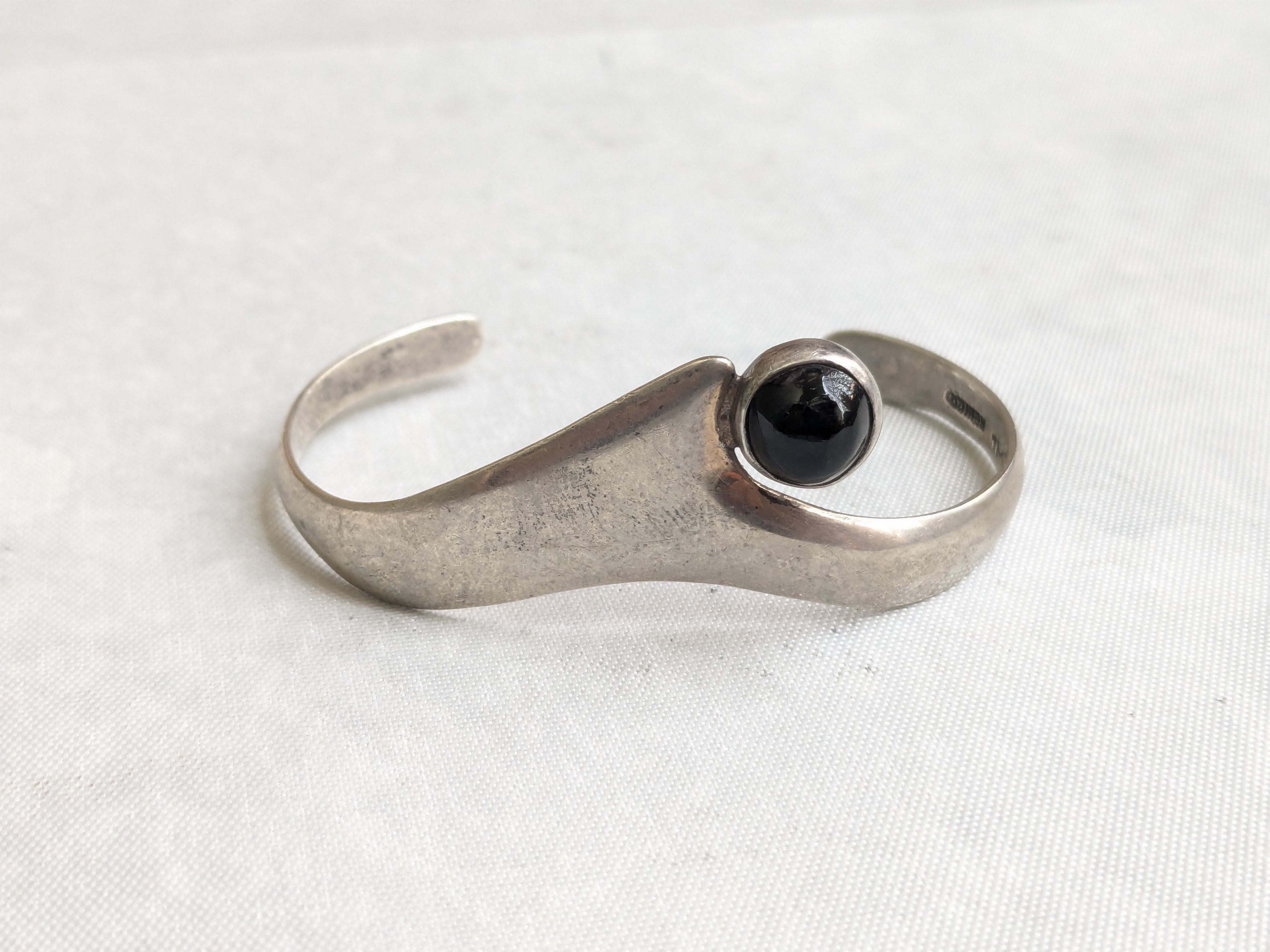 Jewelry Vintage Sterling Silver Cuff Bracelet Taxco Mexico 6.5" Size ONE SIZE - 4 Thumbnail