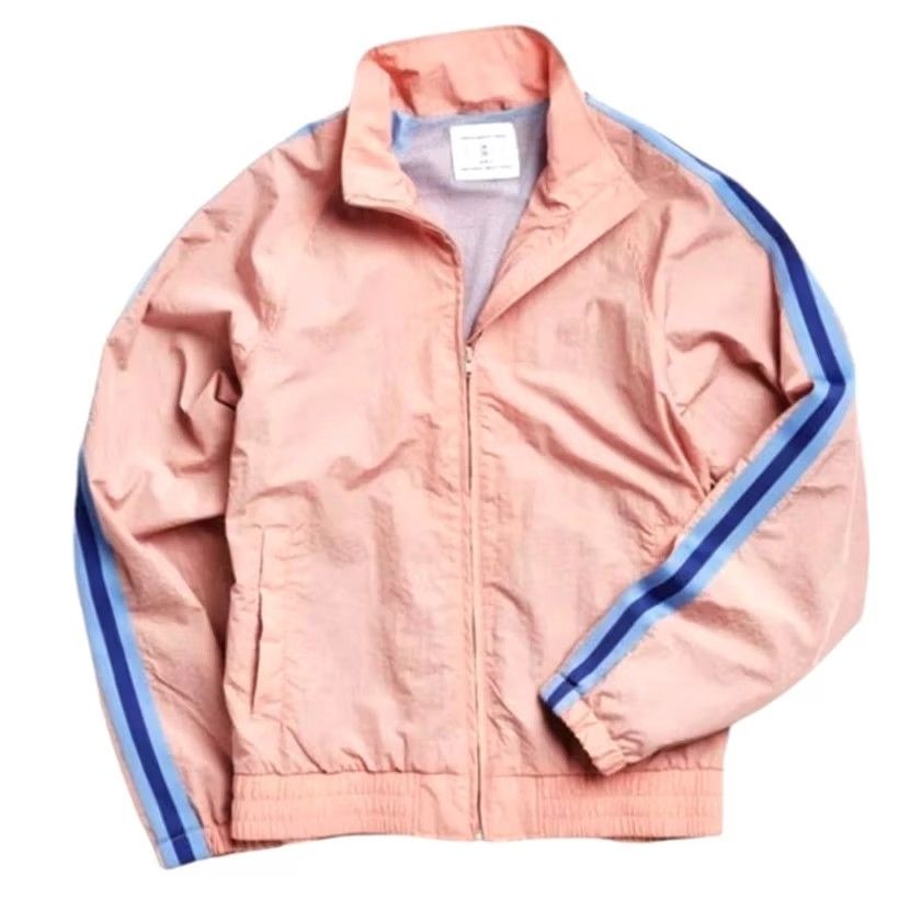 Urban Outfitters Unisex Pink & Blue Urban Outfitters Side Stripe Windbreaker Jacket - Medium Size US M / EU 48-50 / 2 - 2 Thumbnail