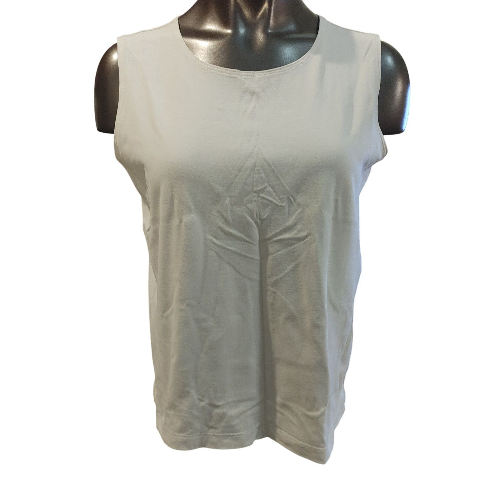 Other Chico's Design Women's 2 White Sleeveless Crewneck Tank Top Size XXL / US 16-18 / IT 52-54 - 1 Thumbnail