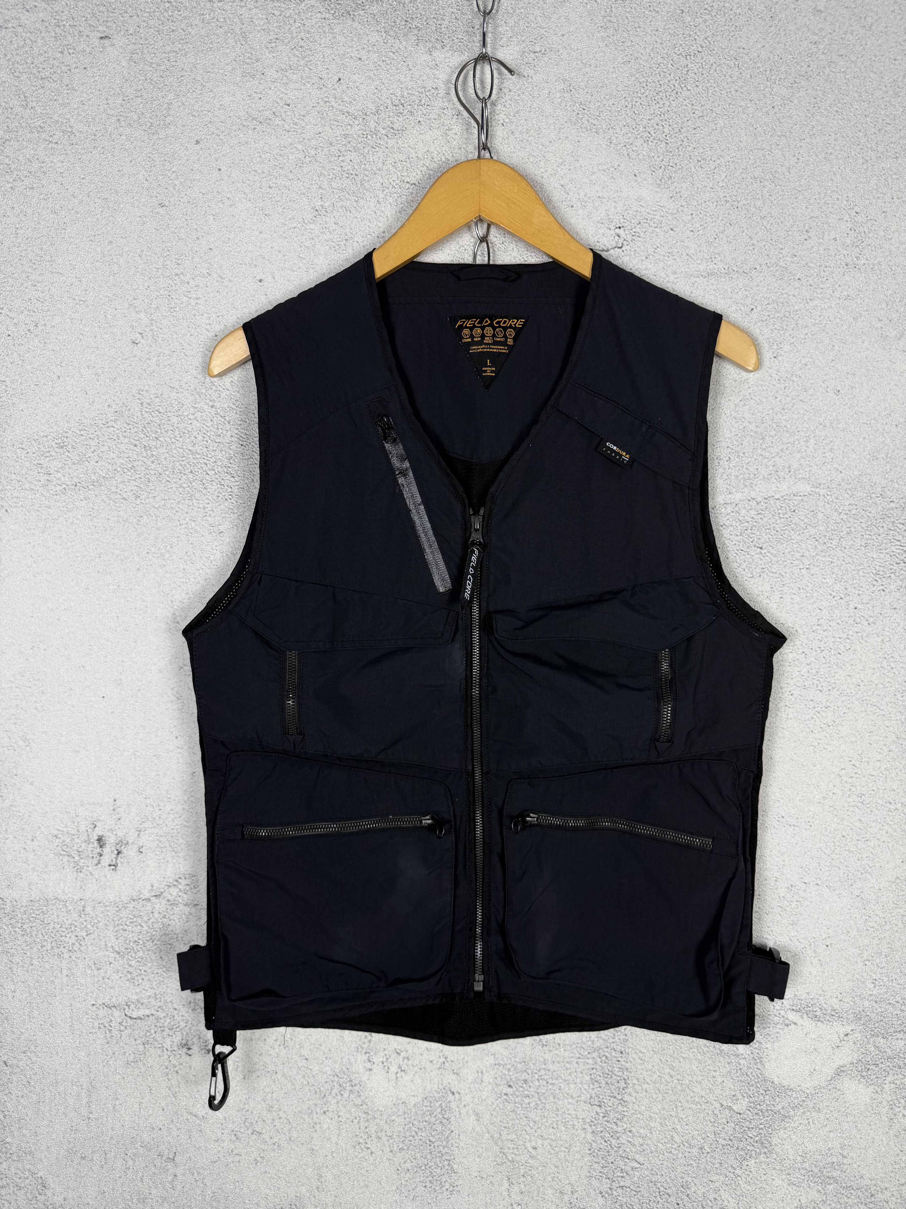 Japanese Brand Fieldcore Multi Pocket Tactical Cordura Vest Biker Size US M / EU 48-50 / 2 - 1 Thumbnail
