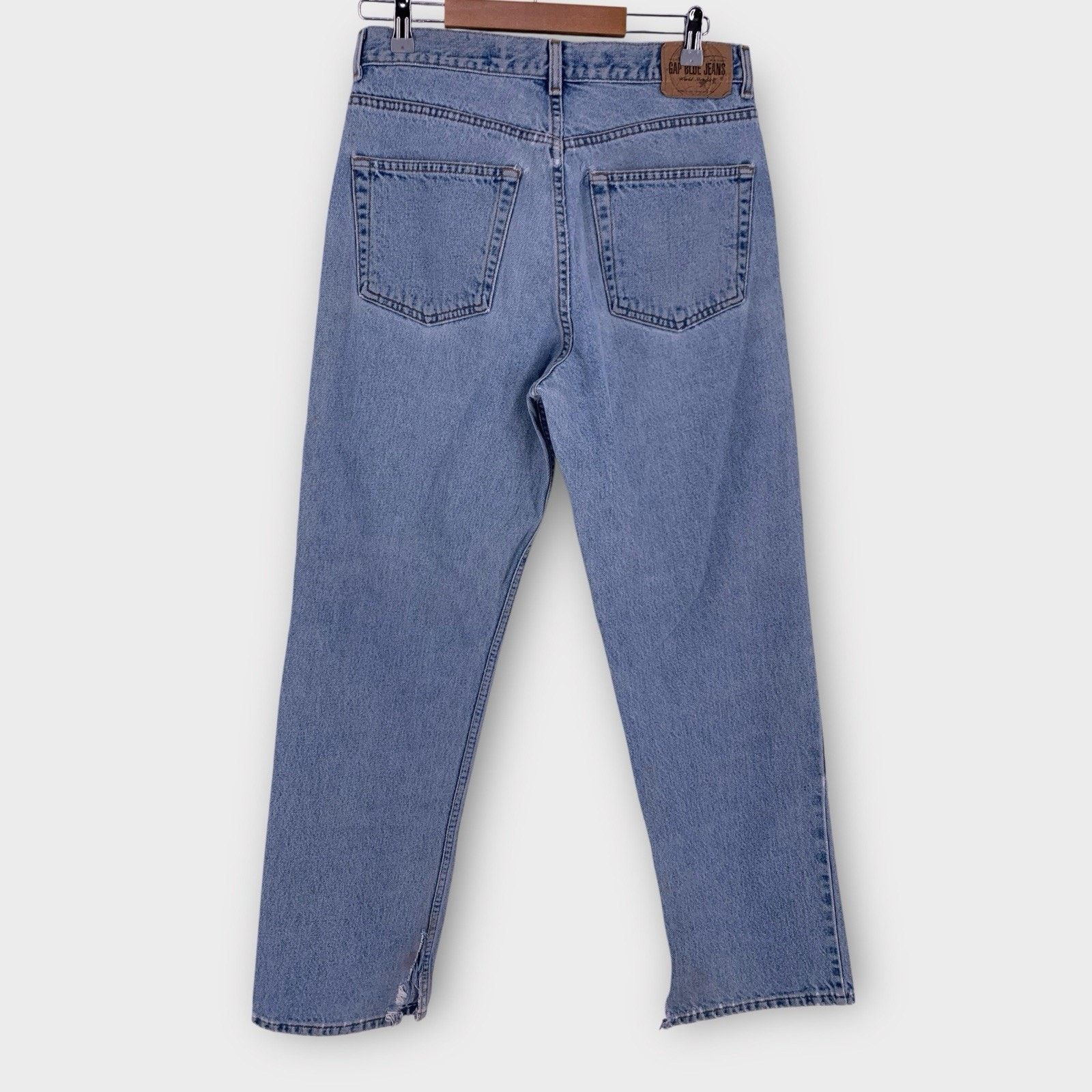 Gap Vintage GAP Blue Jeans 32x32 Light Wash USA Made Grunge Size US 32 / EU 48 - 3 Thumbnail