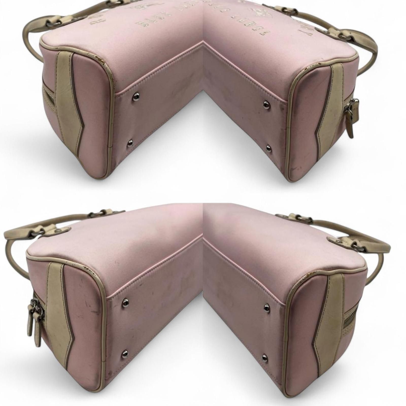 Burberry Burberry - Blue Label Pink and Beige Leather Handbag Size ONE SIZE - 3 Thumbnail