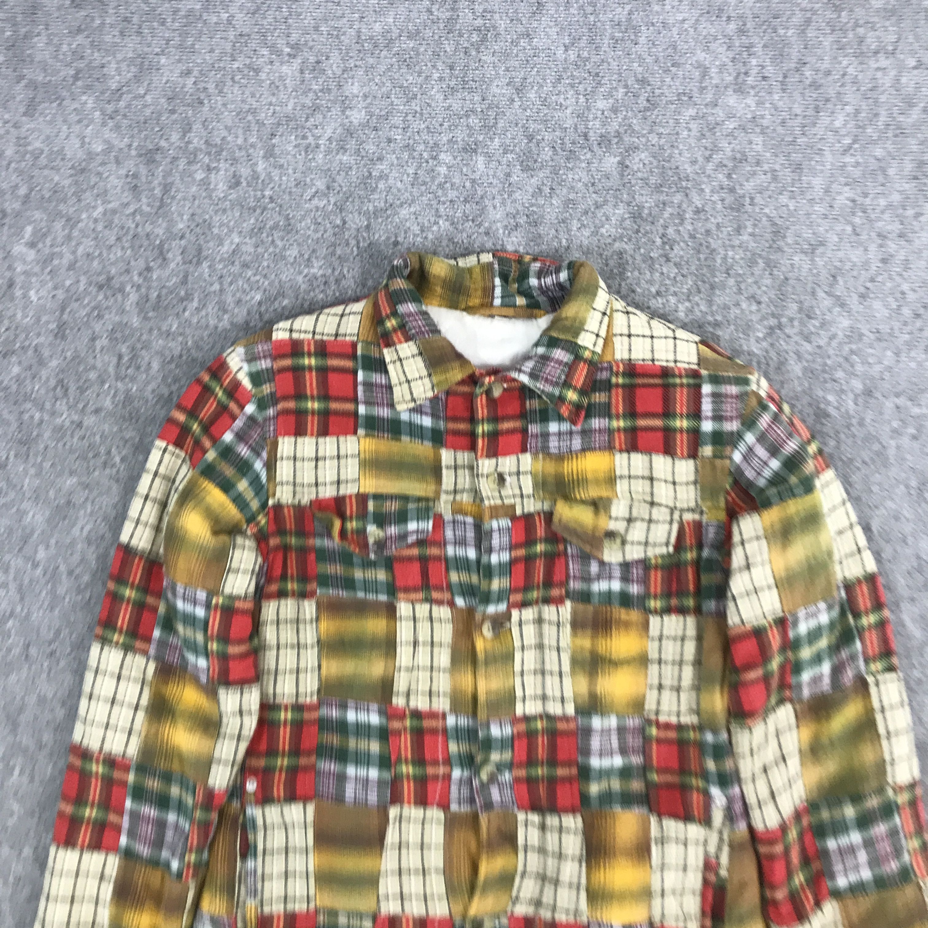 Designer × Japanese Brand JAPANESE BRAND PATCHWORK BUTTON UP JACKET Size US M / EU 48-50 / 2 - 3 Thumbnail