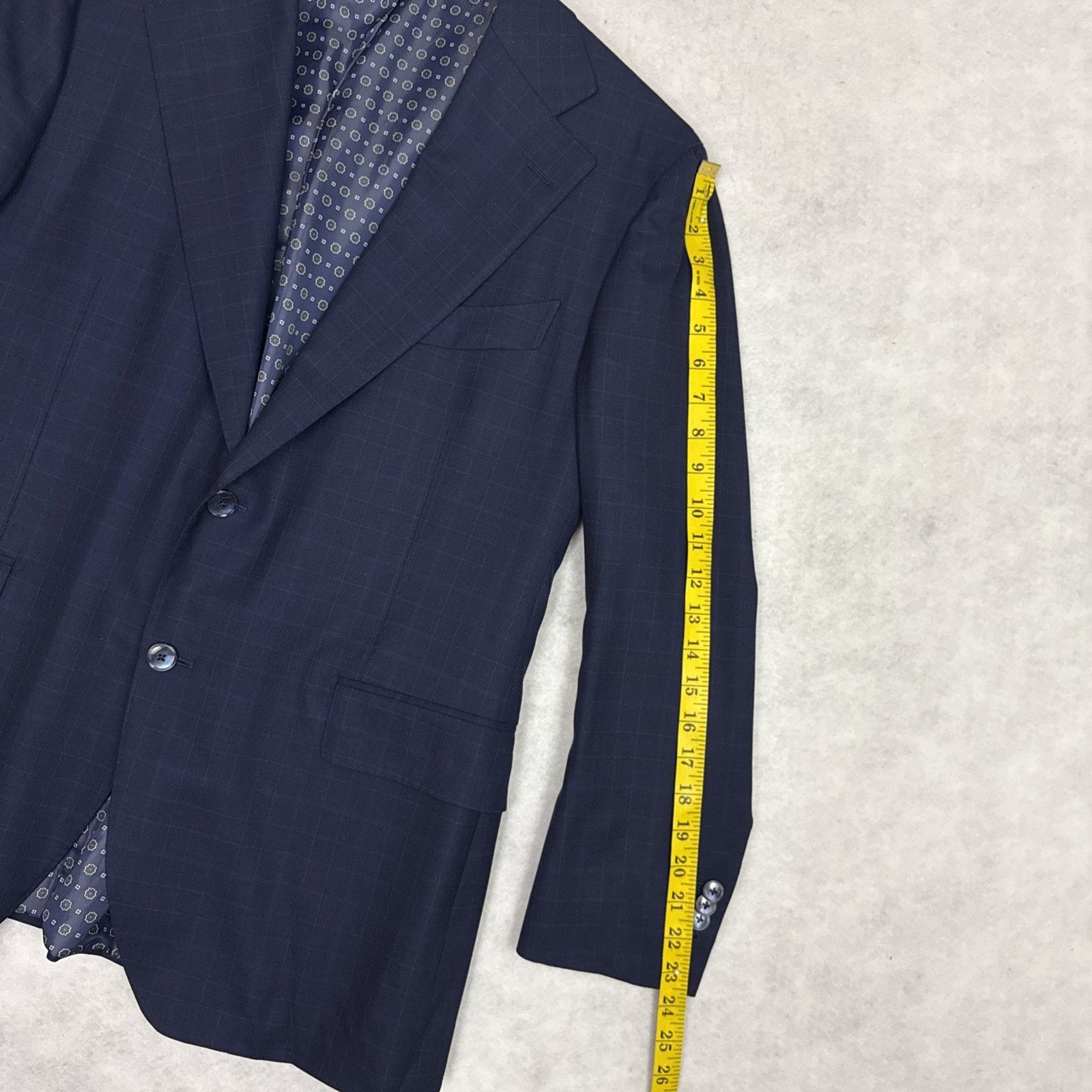 Suitsupply SuitSupply Blazer Mens 46R Blue La Spalla Drago Wool Sport Size 46R - 8 Thumbnail