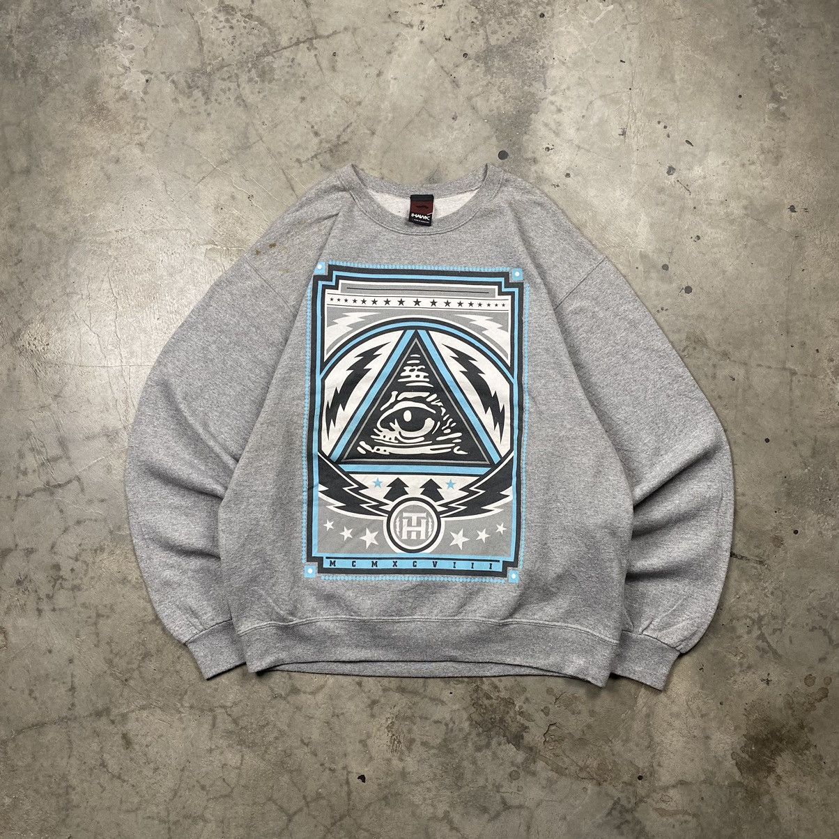 Shorty's Skateboards × Tony Hawk Rare y2k Tony Hawk Skatebord One Eyed Crewneck Size US L / EU 52-54 / 3 - 1 Thumbnail