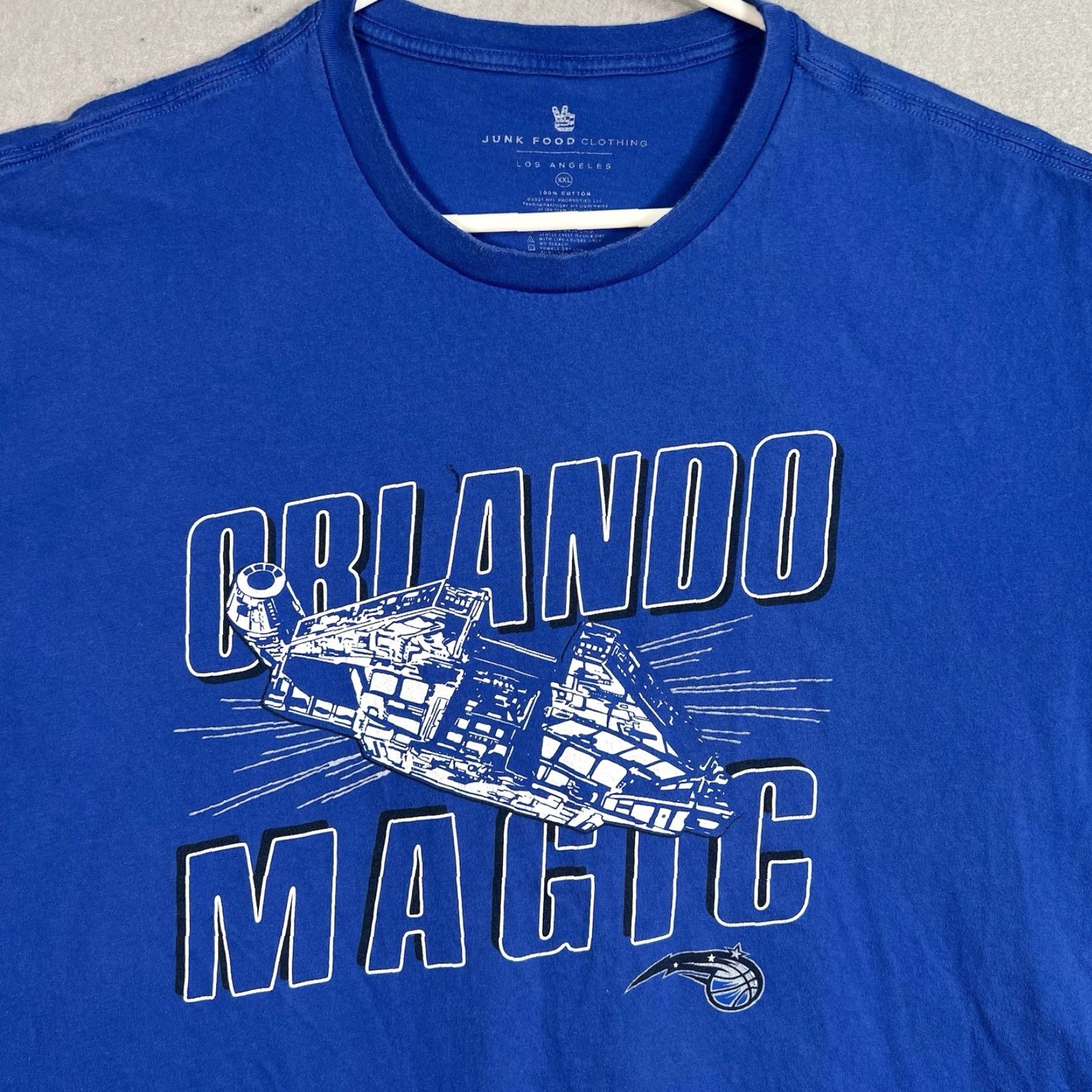 Junk Food VINTAGE Star Wars Orlando Magic T Shirt Adult 2XL Blue Mens Sports Movie Retro Size US XXL / EU 58 / 5 - 2 Thumbnail