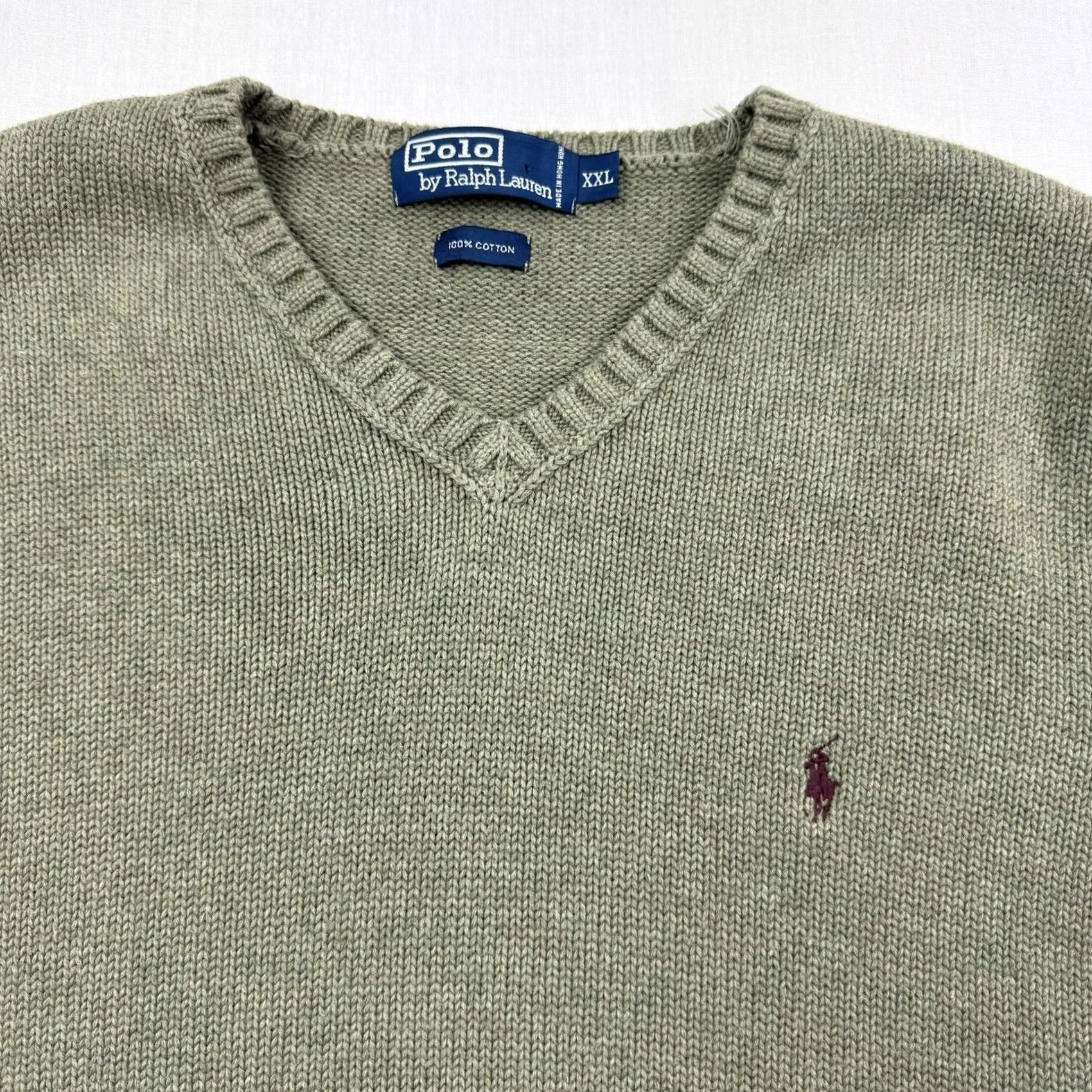 Polo Ralph Lauren VINTAGE Polo Ralph Lauren Sweater Vest Adult 2XL Green V Neck Pullover Preppy Size US XXL / EU 58 / 5 - 2 Thumbnail
