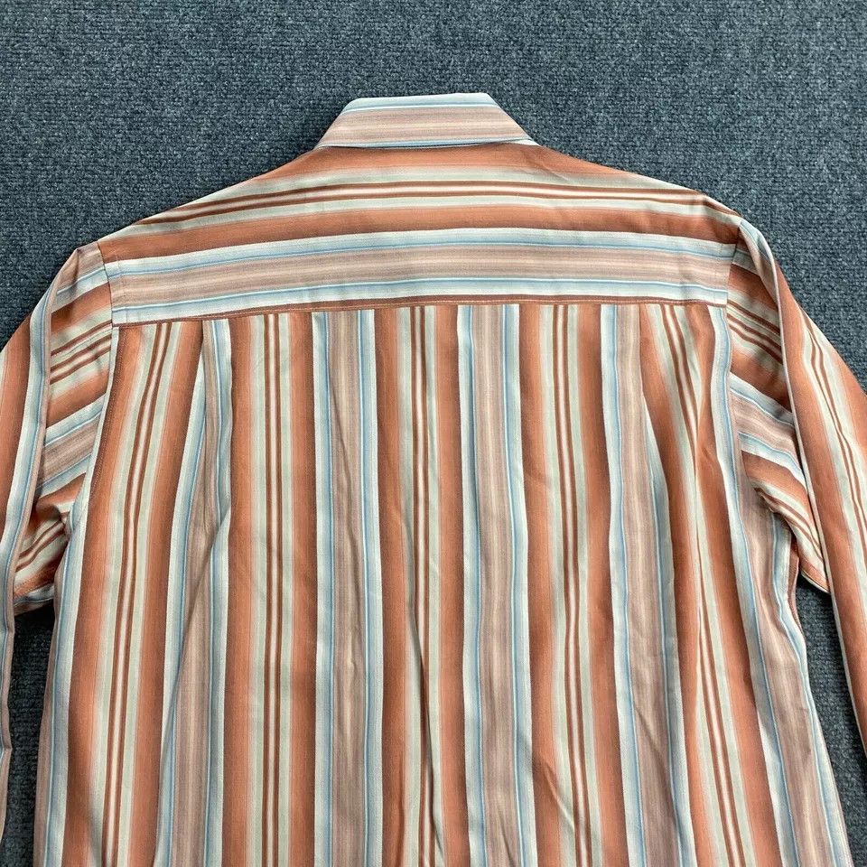 Tommy Bahama Tommy Bahama Silk Shirt Men's Large Striped Multicolor L Size US L / EU 52-54 / 3 - 6 Thumbnail
