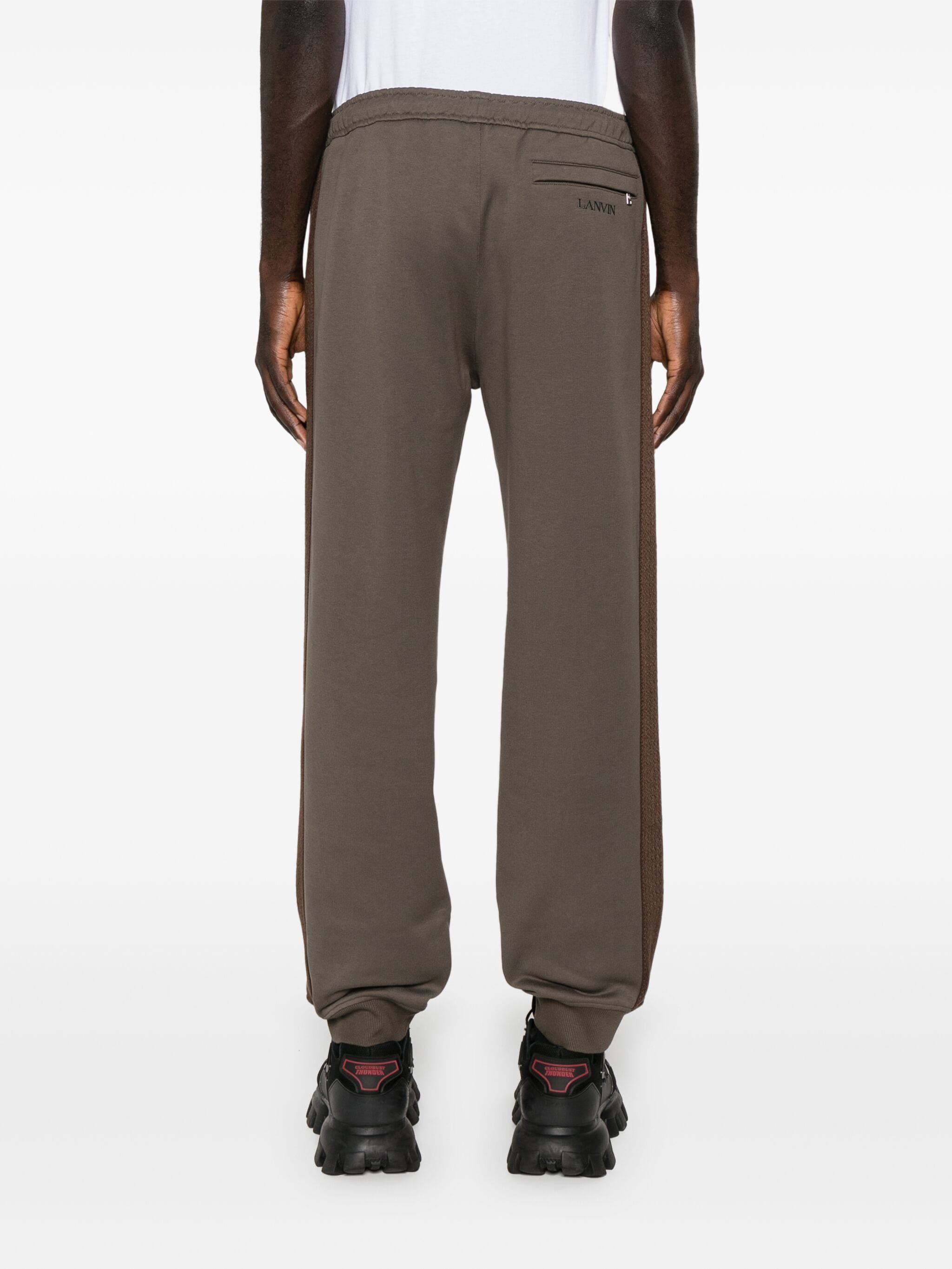 Lanvin o1s22i1n1024 Sweatpants & Joggers in Taupe Brown Size US 32 / EU 48 - 4 Thumbnail