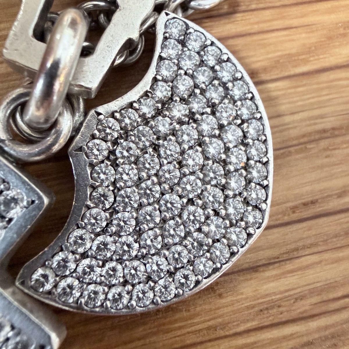 Chrome Hearts Chrome Hearts Three Trinkets Pavé Diamond Pendant & 24”chain Size ONE SIZE - 10 Thumbnail