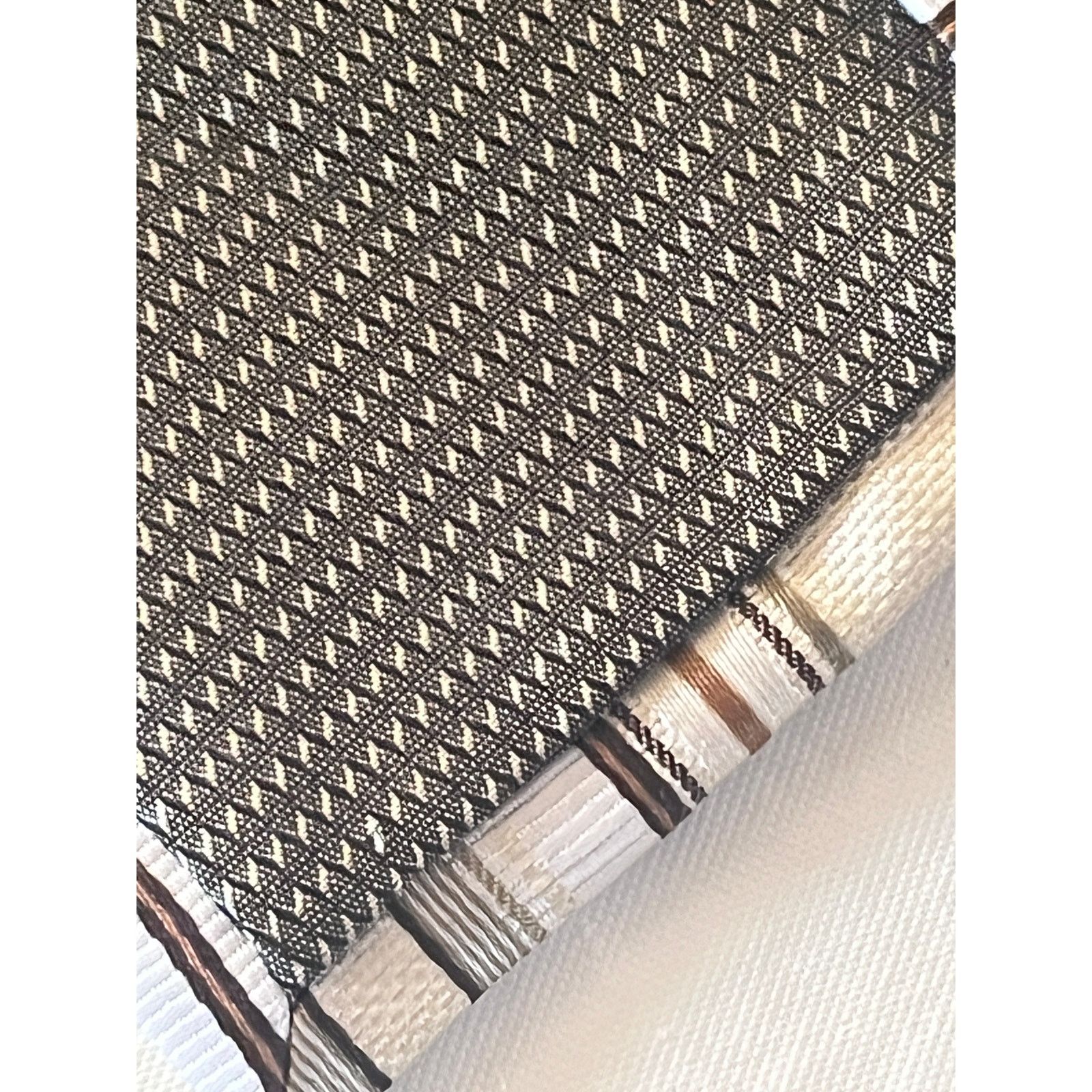 Other Valerio Garati Necktie - 100% Polyester Striped Tie Brown Size ONE SIZE - 7 Thumbnail