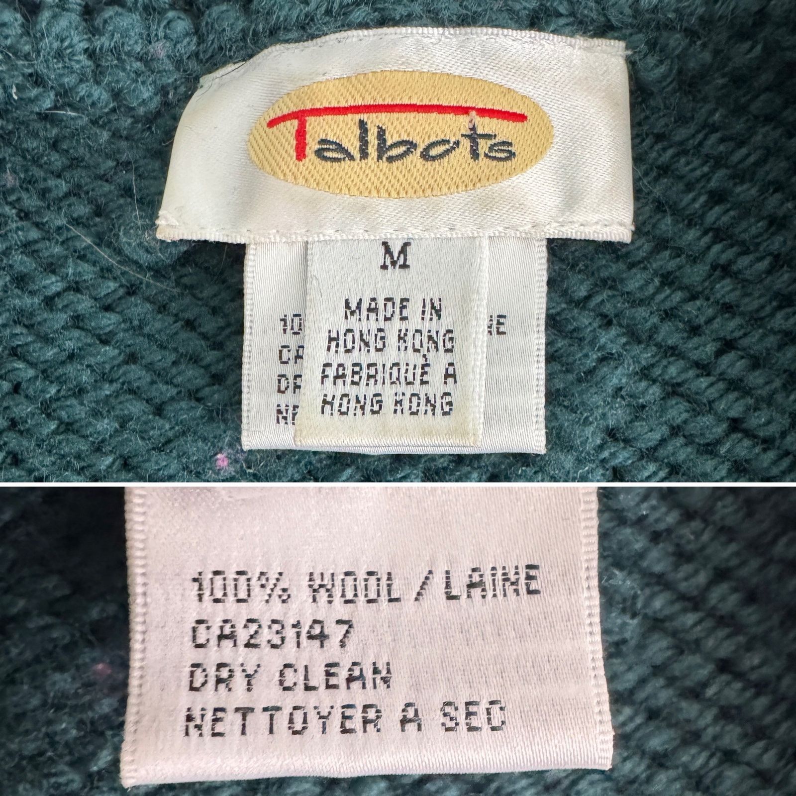 Vintage Vintage Talbots 100% wool pine tree cardigan sweater size M Size M / US 6-8 / IT 42-44 - 6 Thumbnail