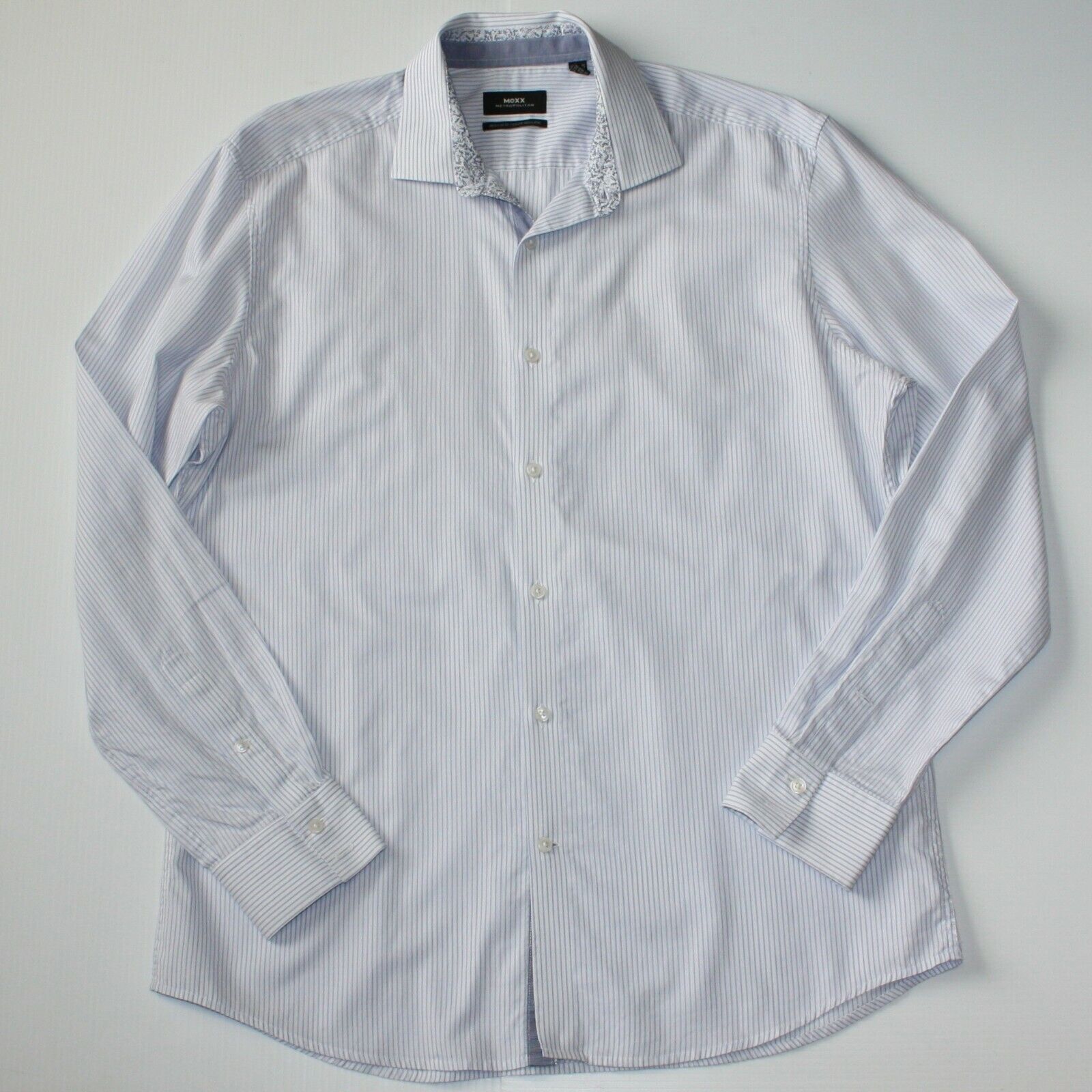 Mexx Metropolitan Regular Fit Men's Stripe Dress Shirt size XL Size US XL / EU 56 / 4 - 1 Thumbnail