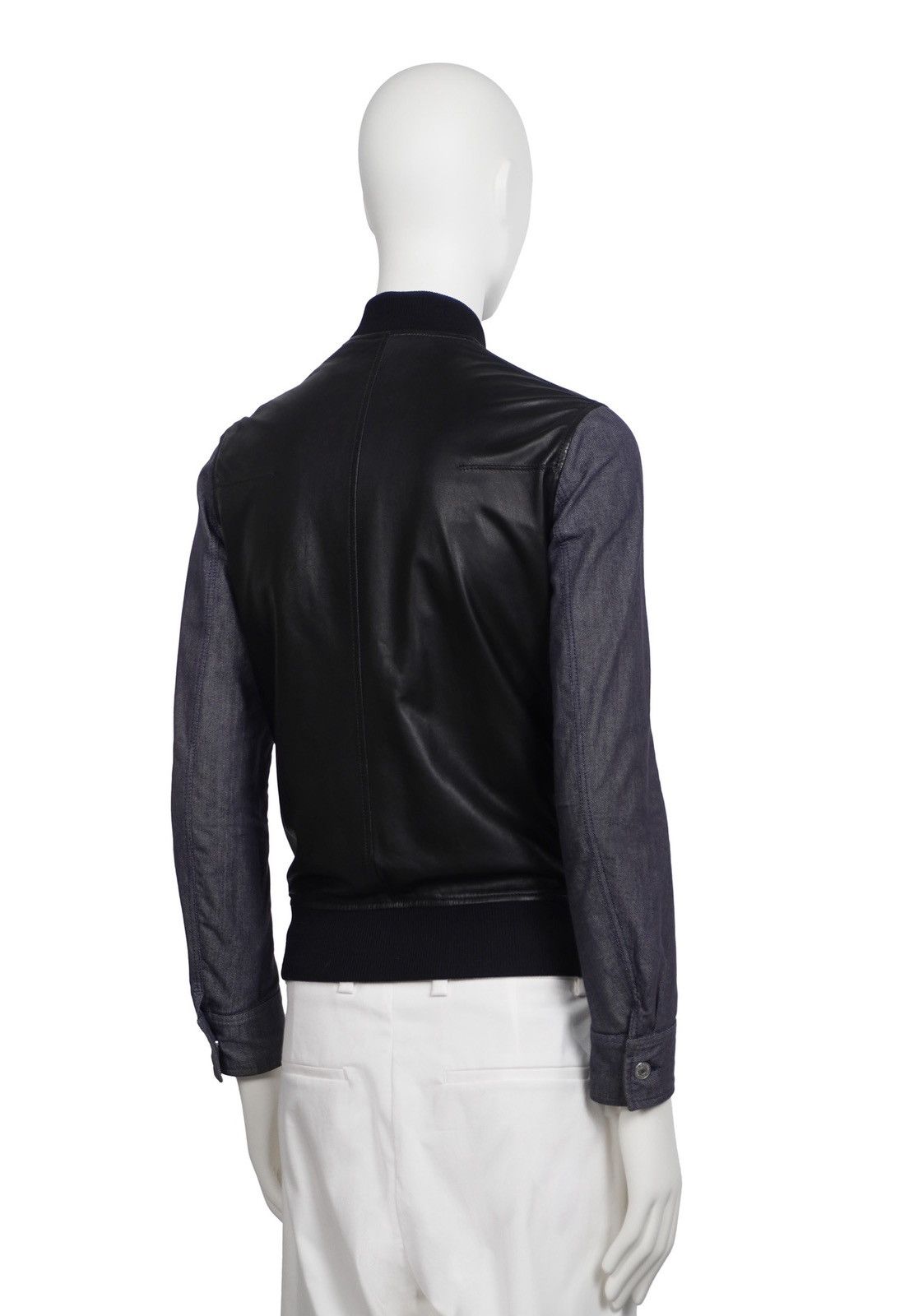 Dior DIOR HOMME F/W 2013 Leather/Denim Hybrid Jacket 44 Size US S / EU 44-46 / 1 - 6 Thumbnail