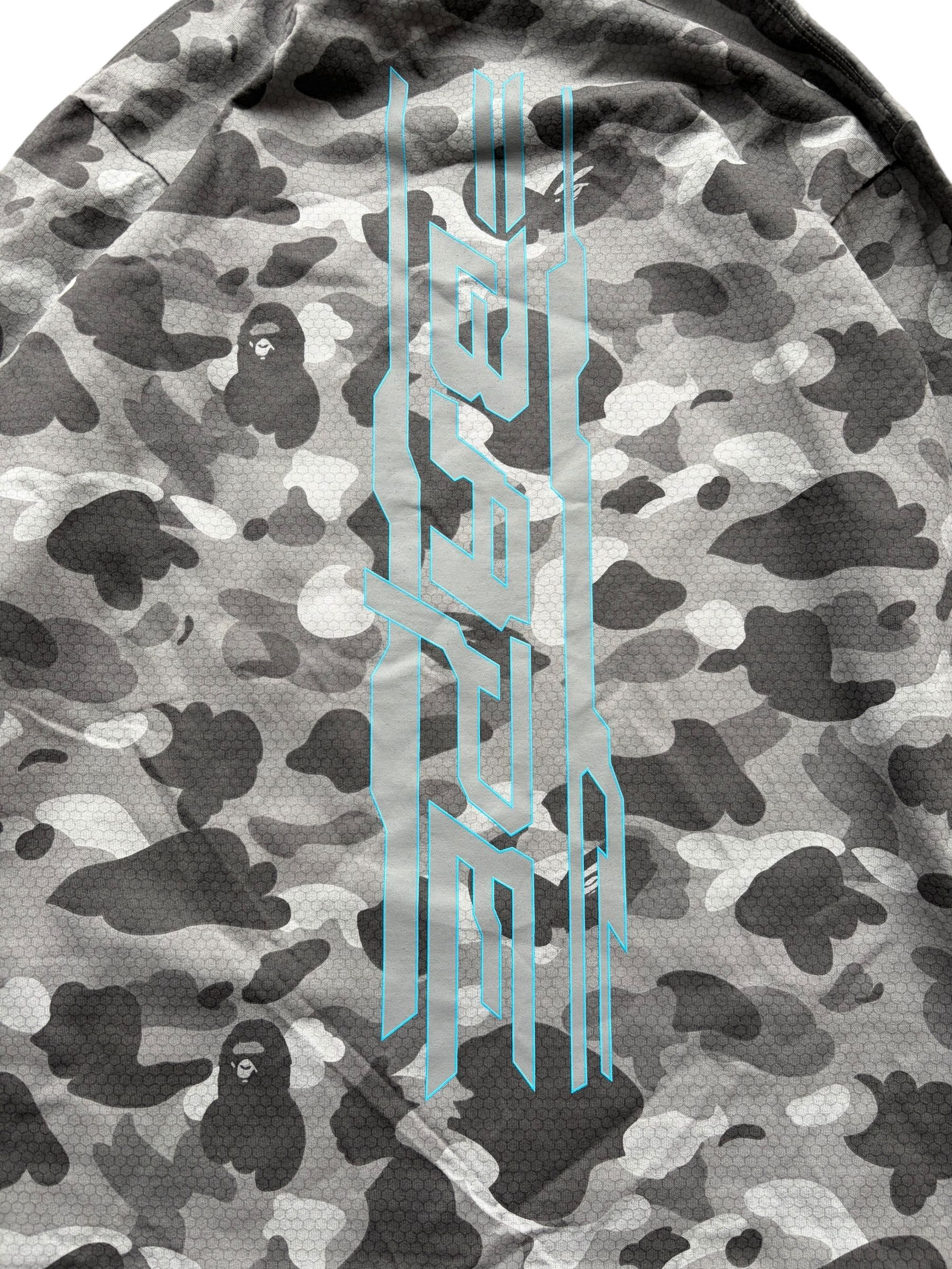 Bape Bape Grey Camo Honeycome Space System Longsleeve T-Shirt Size US L / EU 52-54 / 3 - 4 Thumbnail