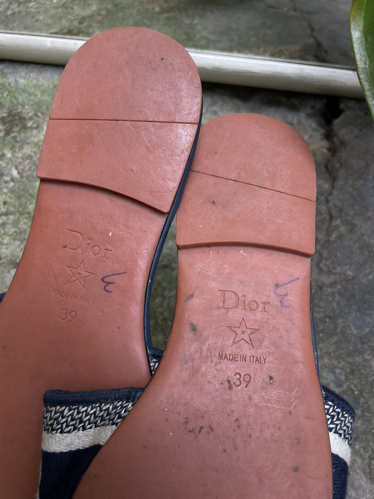 Dior Dior Dway Slide Sandals Maroon Blue Size US 9 / IT 39 - 9 Thumbnail