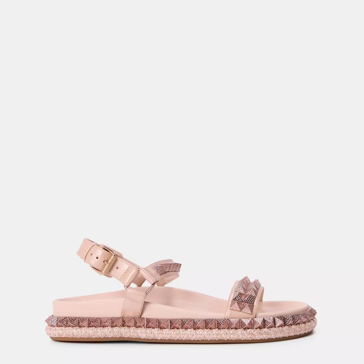 Christian Louboutin os11x0126 Pyrabizz Spiked Sandals in Nude Size US 9 / IT 39 - 1 Thumbnail