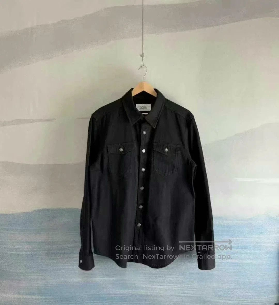 Givenchy givenchy black rainbow embroidered denim shirt. Size US L / EU 52-54 / 3 - 1 Thumbnail