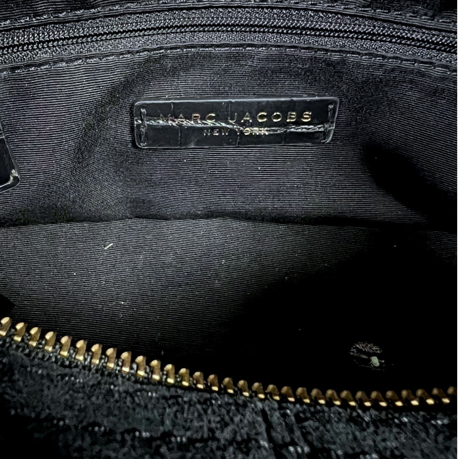 Marc Jacobs Marc Jacobs Cruiser Crocodile Embossed Satchel $495 Retail Size ONE SIZE - 10 Thumbnail
