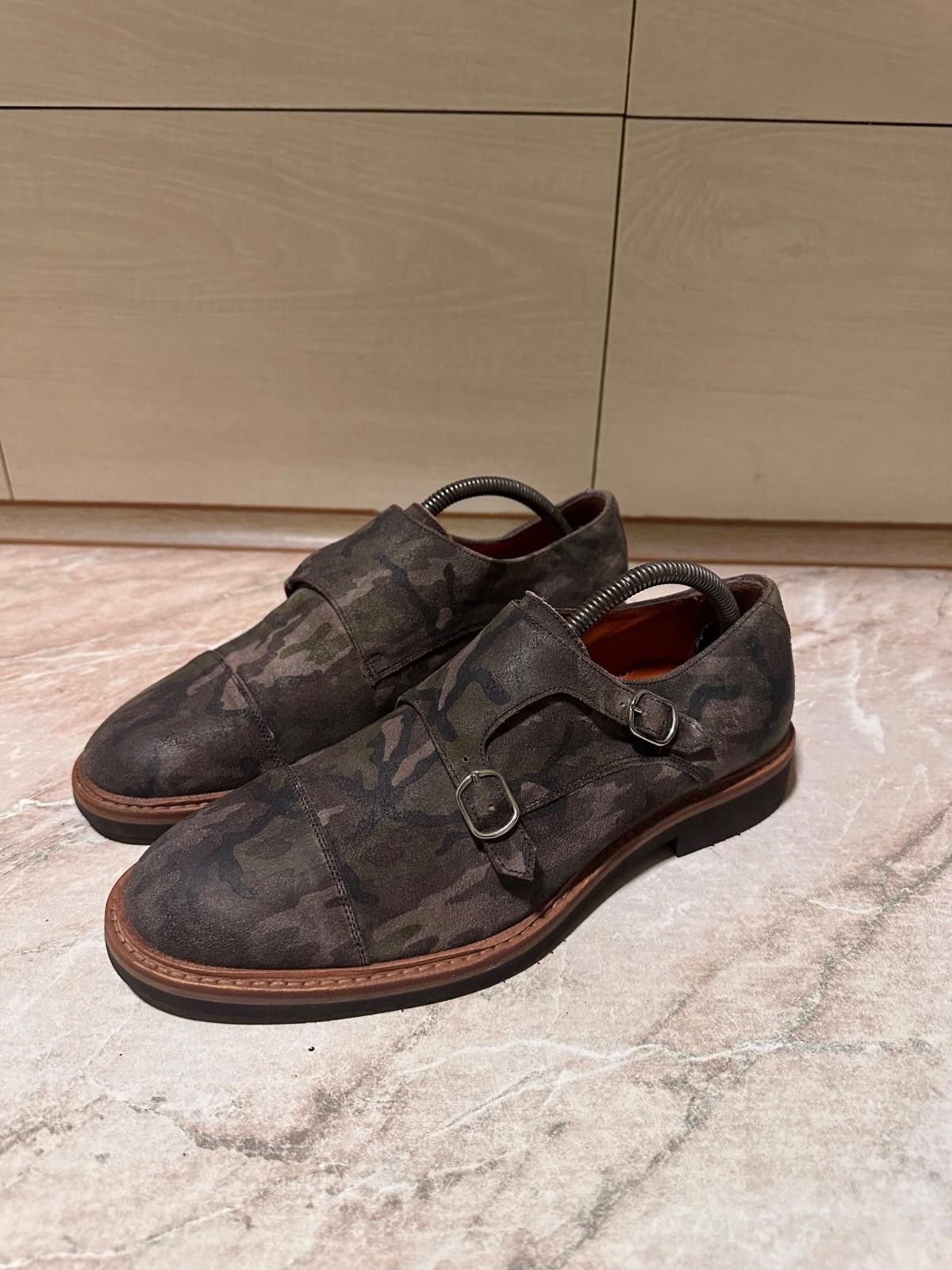Suitsupply SUITSUPPLY CAMO MONK STRAP Classic Shoes Sz UK 6 Eur 40 Size US 7 / EU 40 - 1 Thumbnail