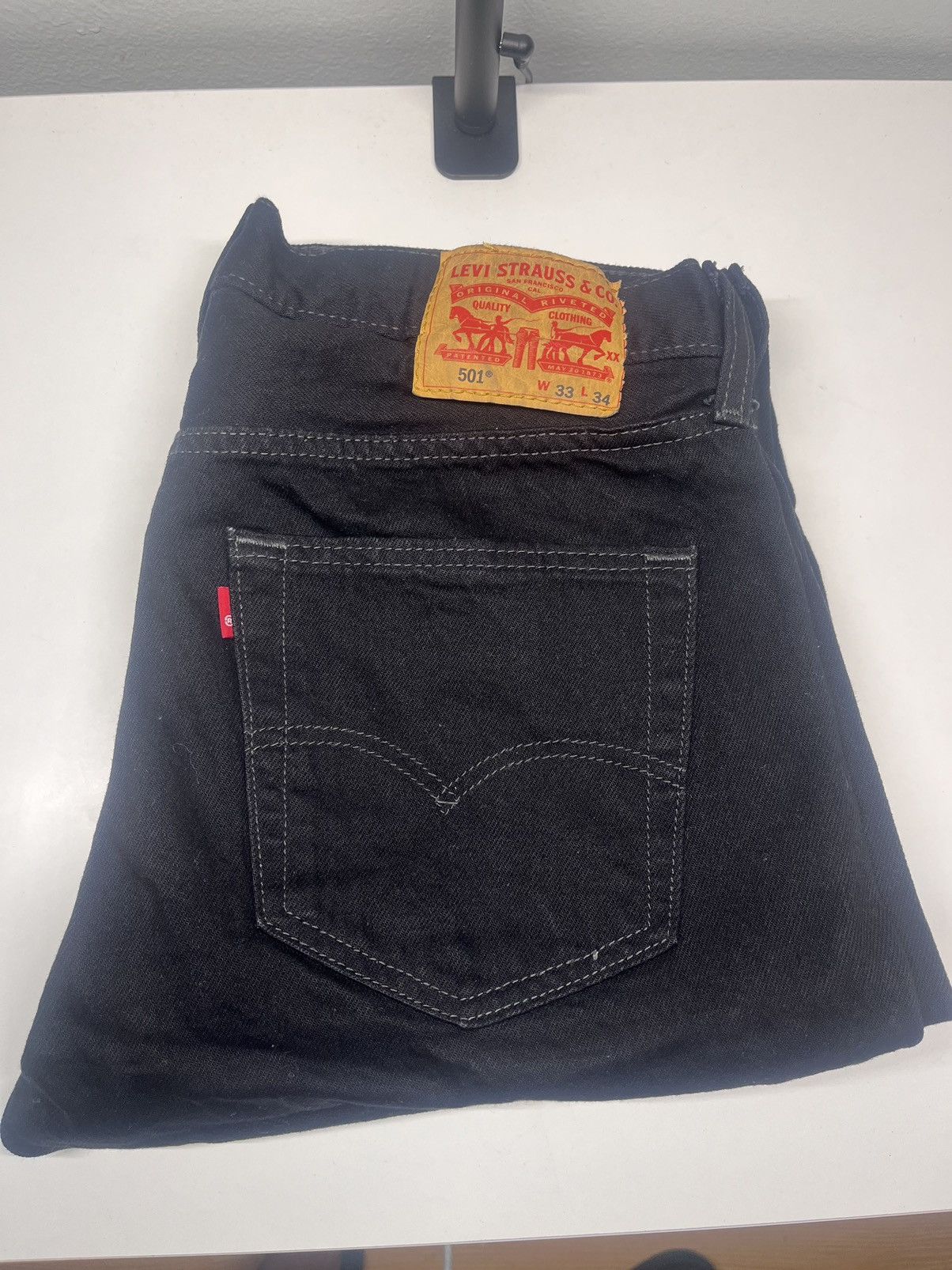 Levi's Black 501 Levi’s jeans Size US 33 - 1 Thumbnail