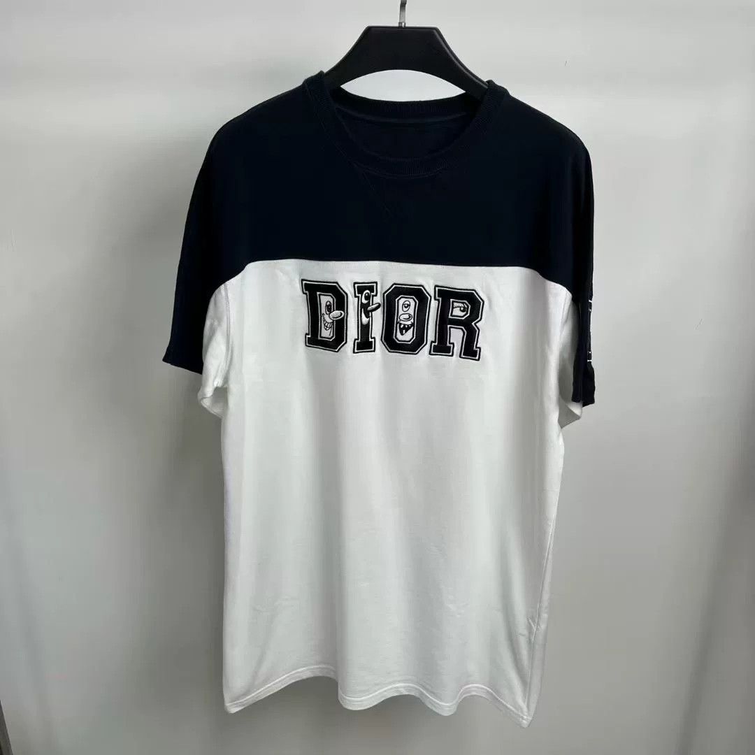 Dior Dior Collaboration Spliced Embroidery Tee Size US L / EU 52-54 / 3 - 1 Thumbnail