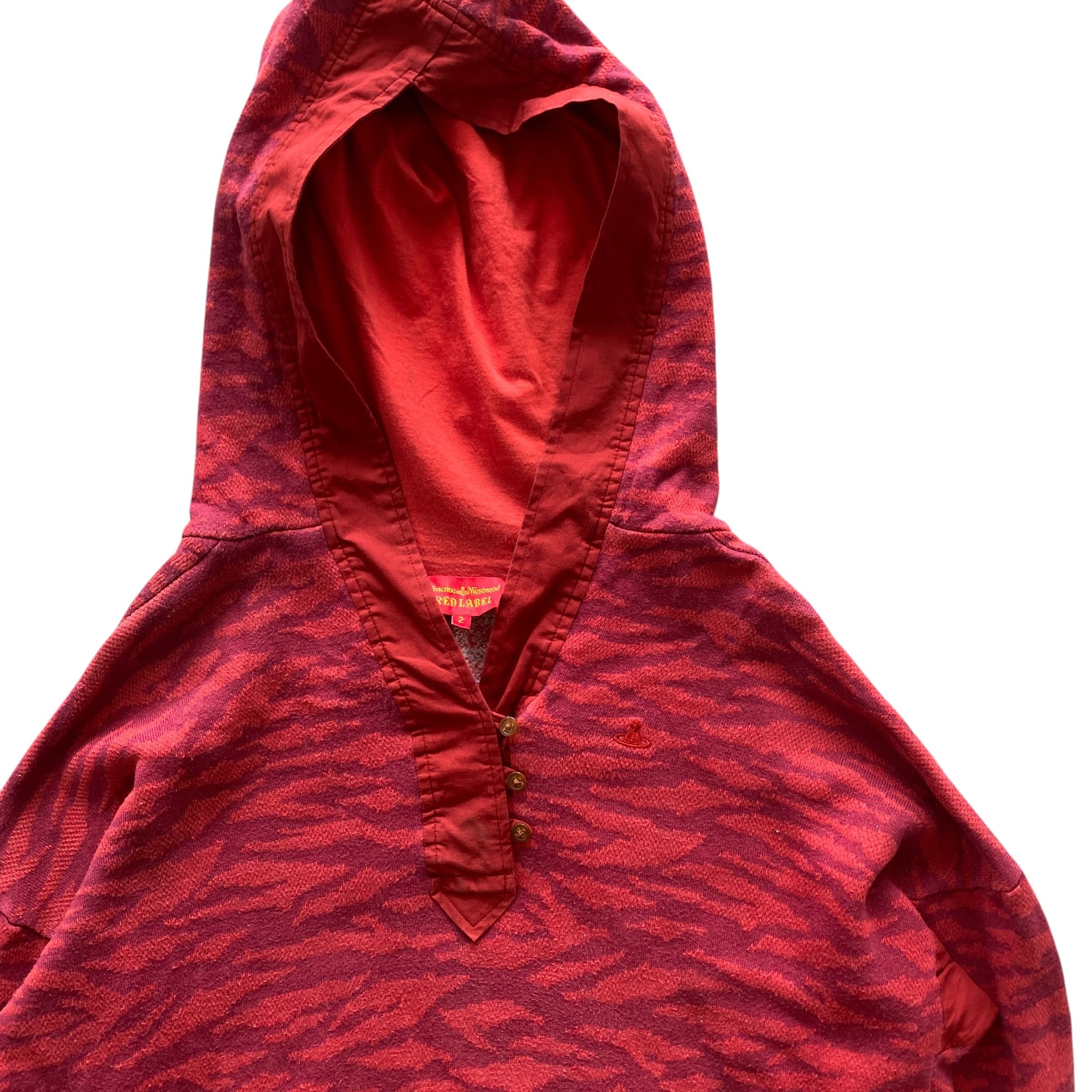 Vivienne Westwood Red Label Leopard Jacquard Knit Hoodie